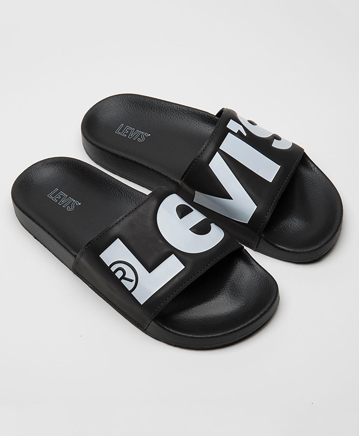 Sandalias Hombre Slide Negro Levis LBF11-0035-0