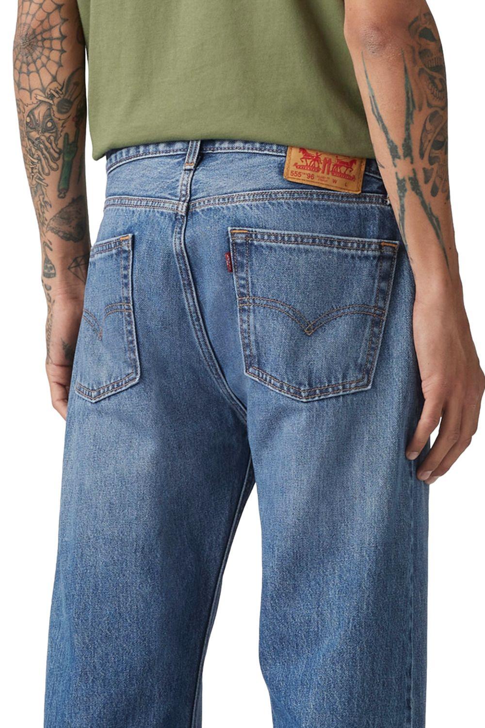 Jeans Hombre 555 '96 Relaxed Straight Azul Levis A7223-0011-4
