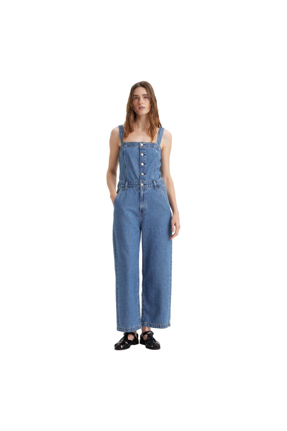 Enterito Mujer Jumpsuit Celeste Levis A8648-0001-3