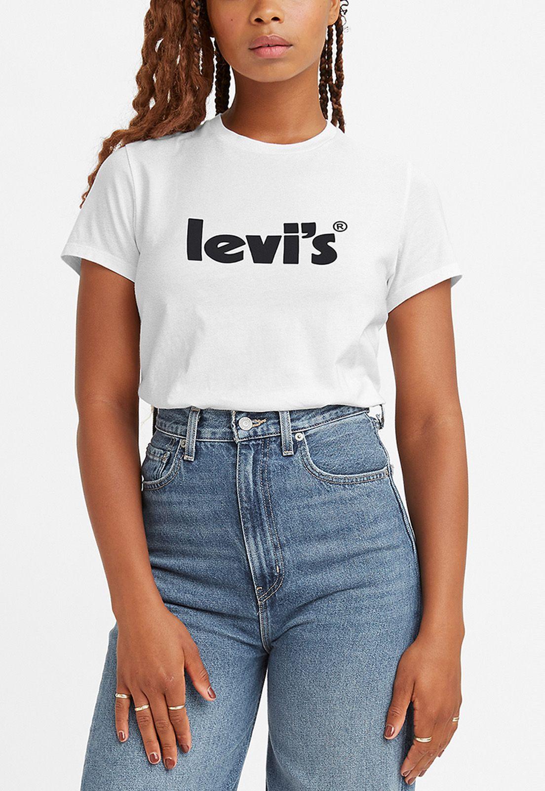 Polera Mujer Lisa con Logo Porter Blanca Levis 17369-1770-0