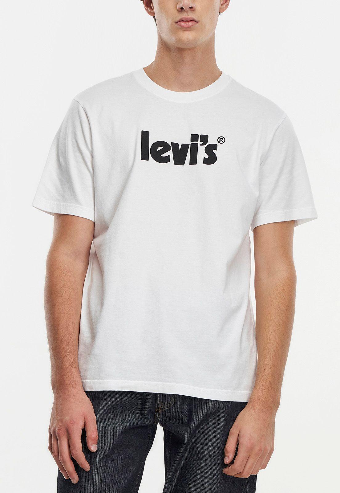 Polera Hombre Relax Fit Logo Porter Blanca Levis 16143-0390-0
