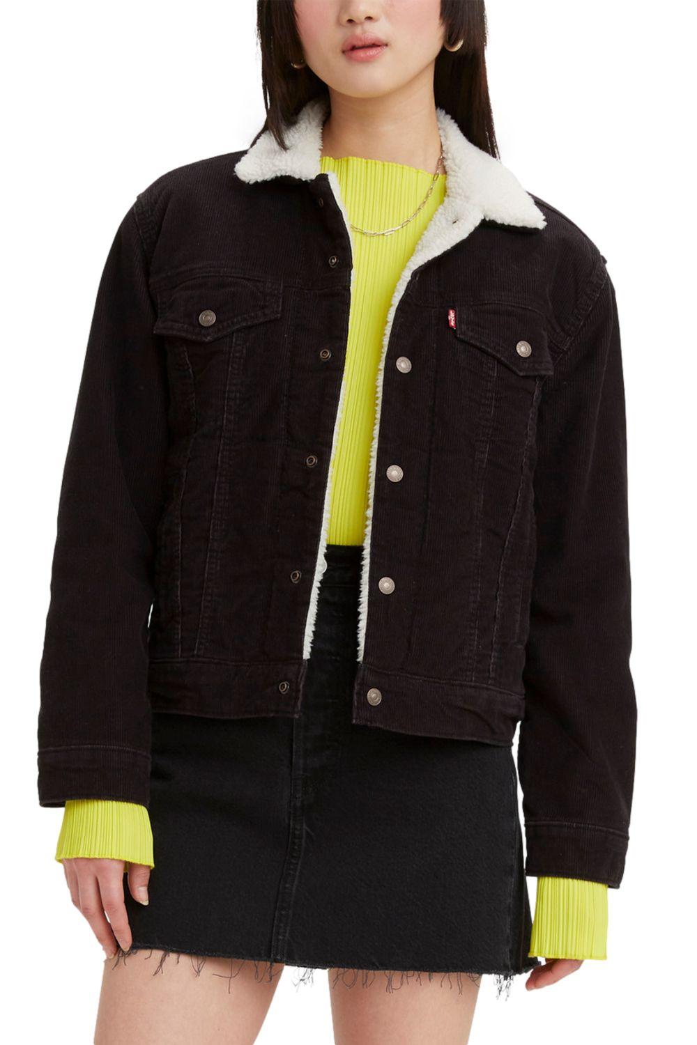Chaqueta Mujer Sherpa Trucker Negra Levis 36137-0056-0