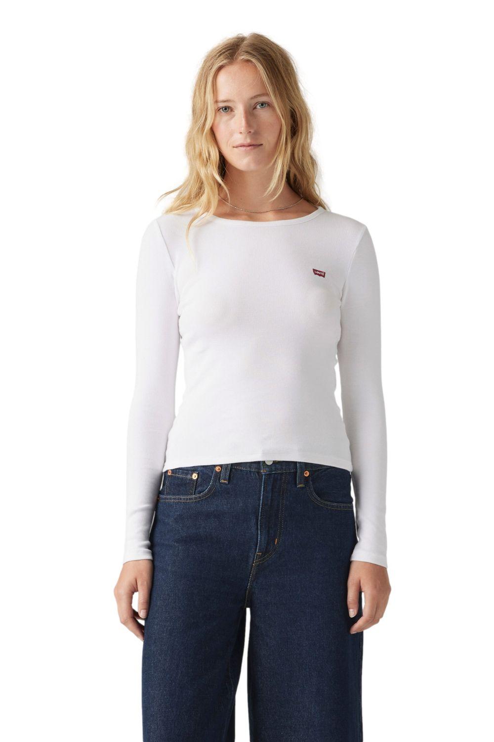 Polera Mujer Hayes Ls Tee Blanco Levis 001J4-0003-0