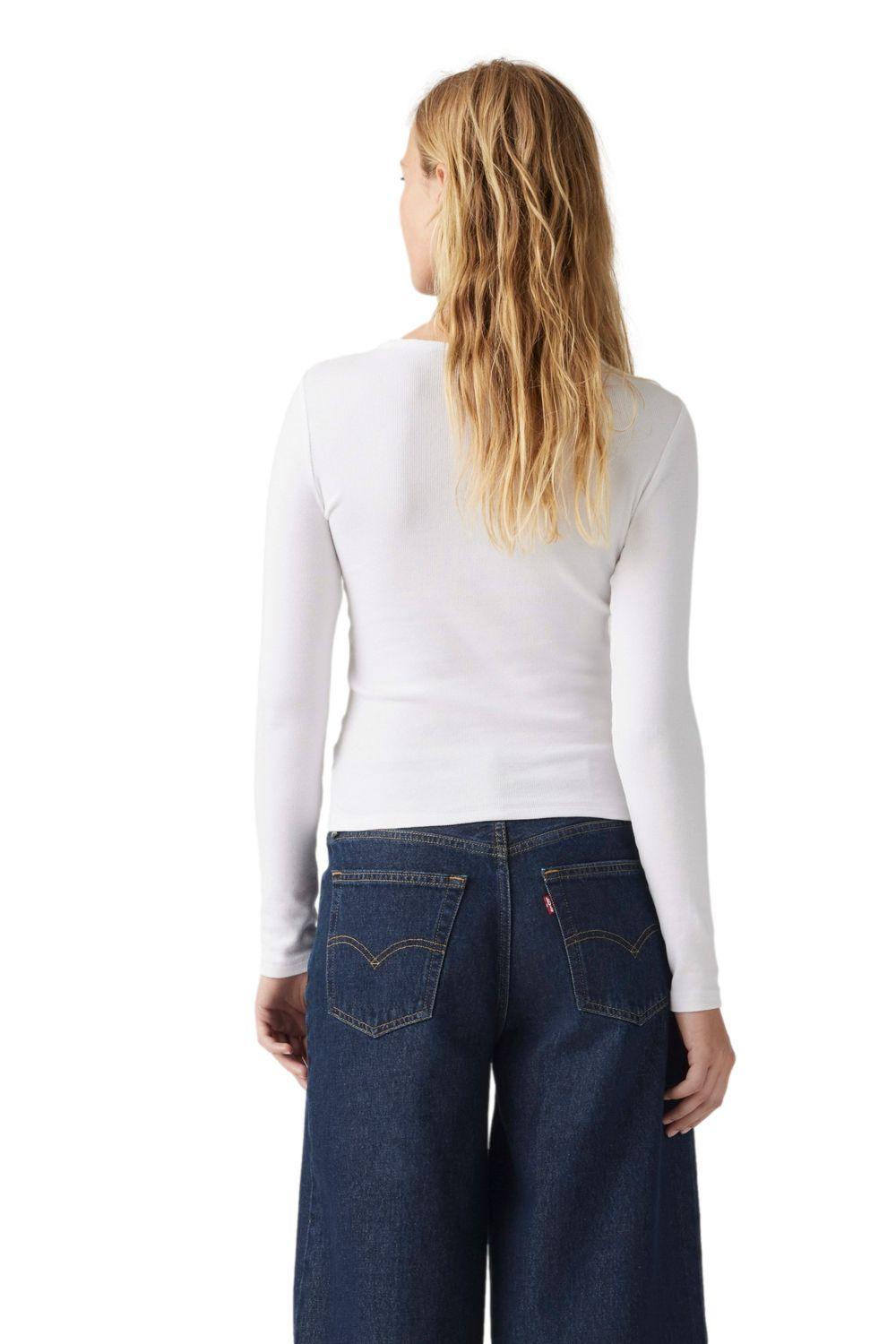 Polera Mujer Hayes Ls Tee Blanco Levis 001J4-0003-1