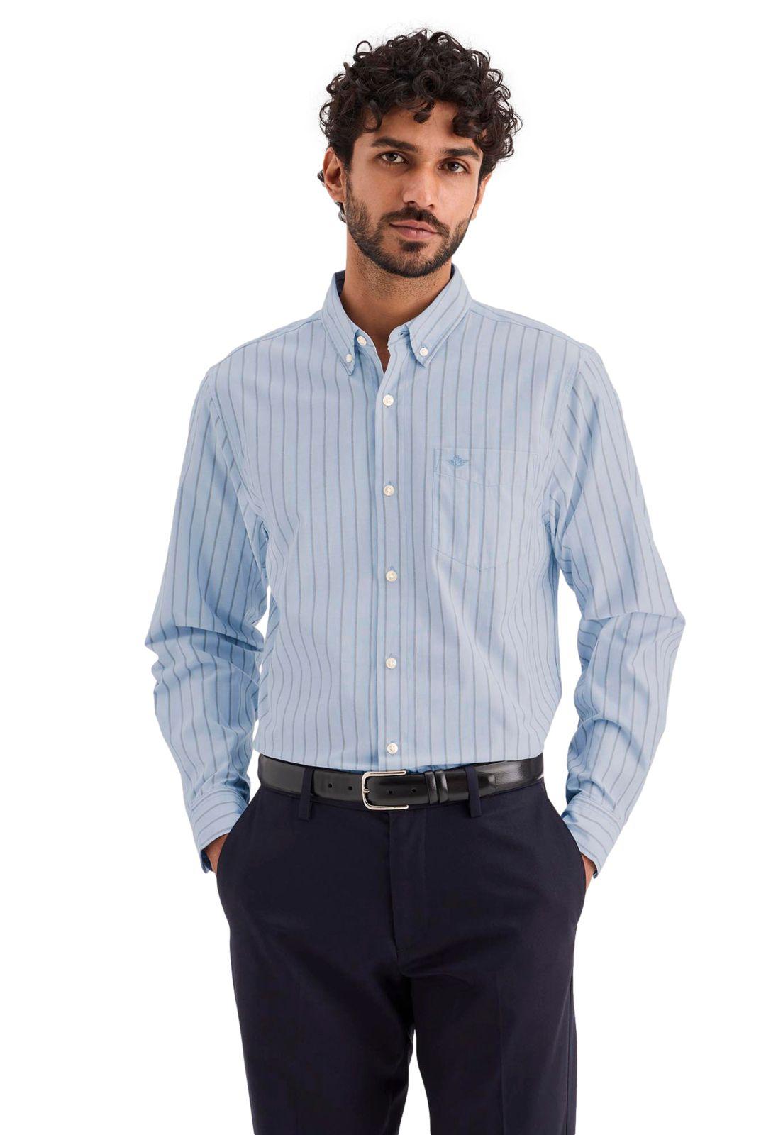 Camisa Hombre Woven Refine Classic Fit Azul Bel Air 52798-1241-0