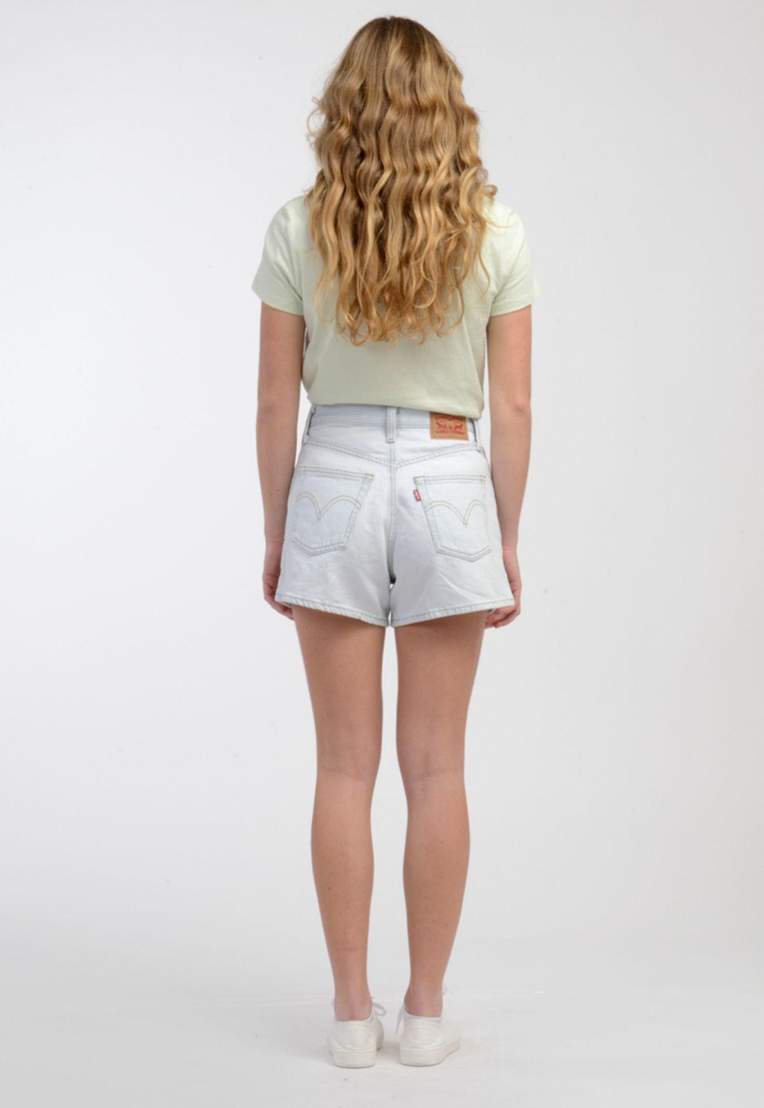 Shorts Mujer High Waisted Mom Azul Claro Levis A1965-0003-2