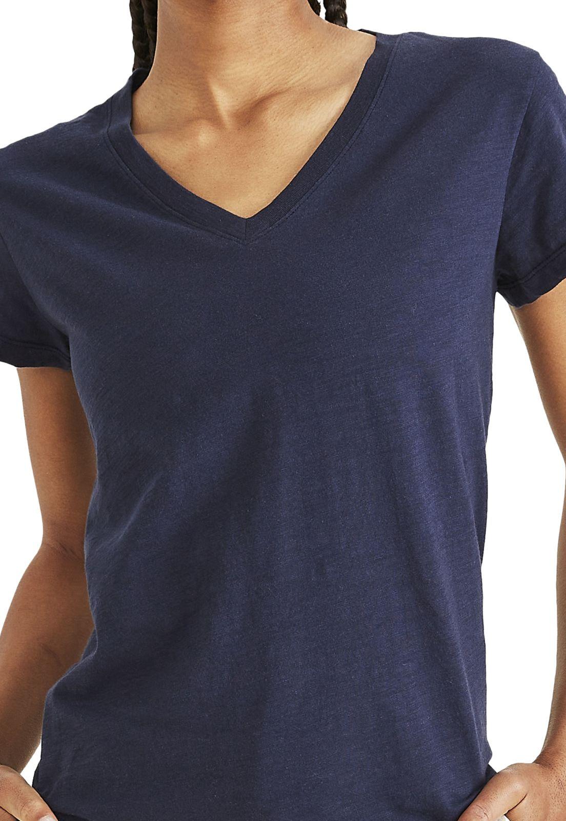Polera Mujer Favorite V-Neck Slim Fit Azul A1759-0006-1