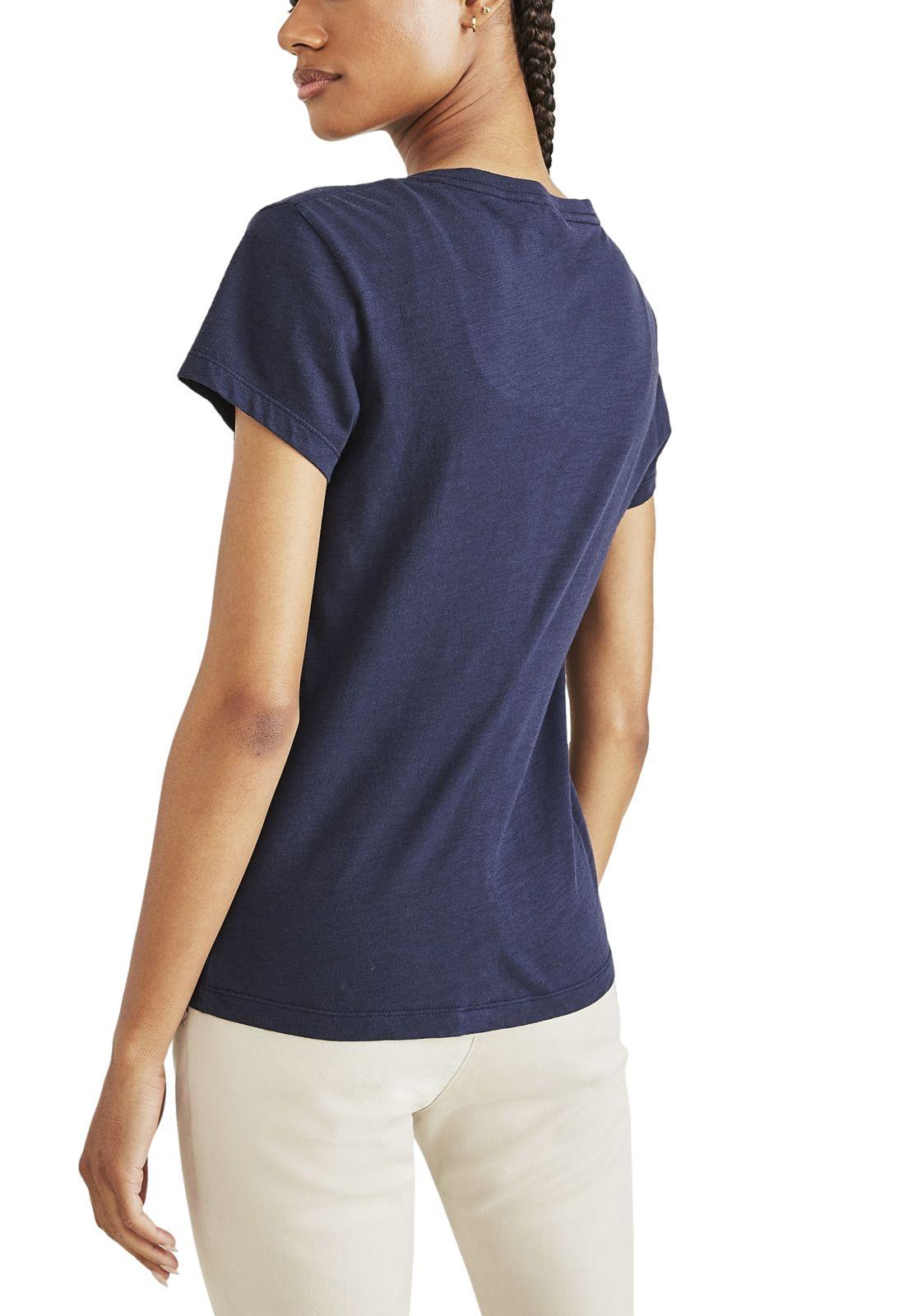 Polera Mujer Favorite V-Neck Slim Fit Azul A1759-0006-2