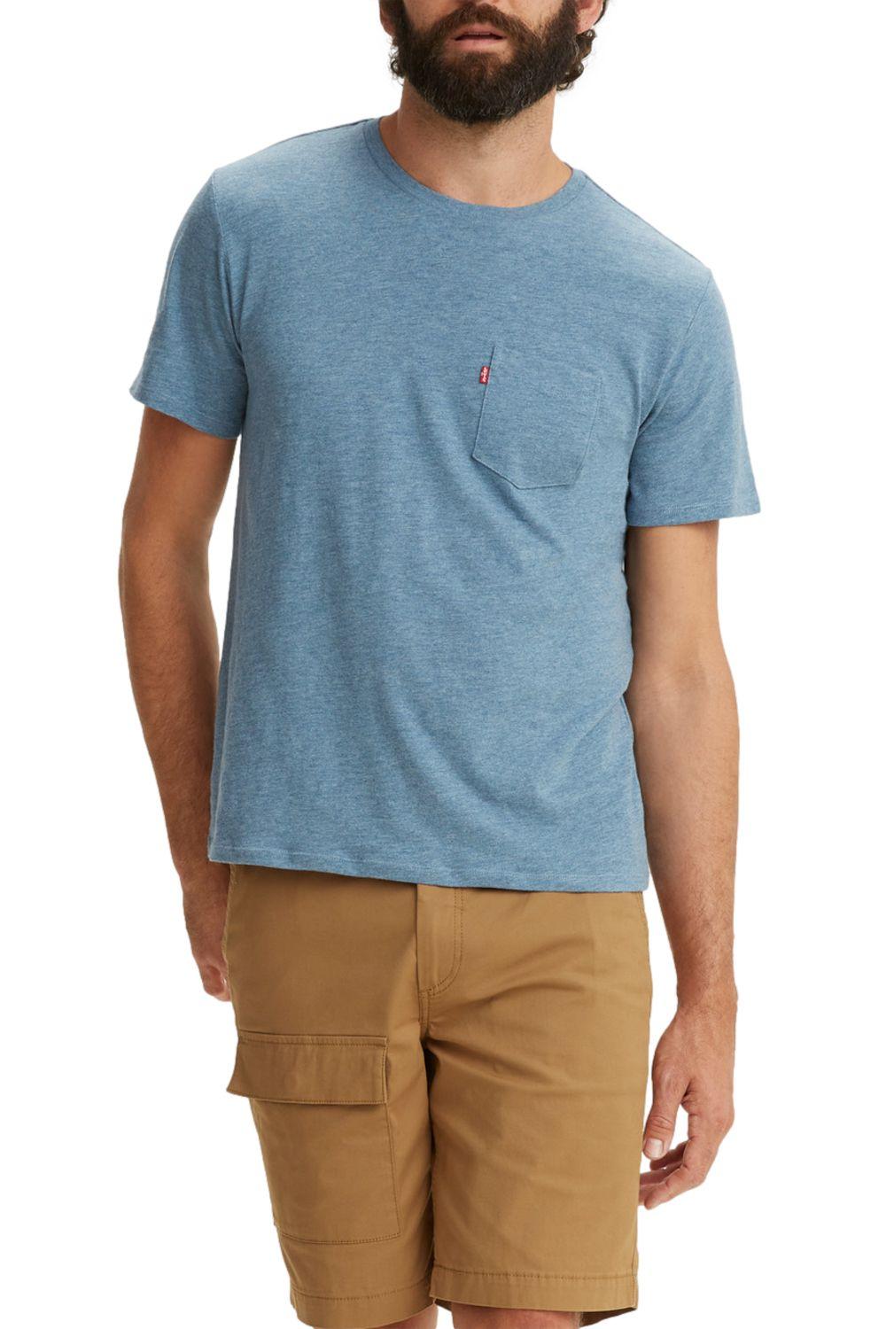 Polera Hombre Ss Classic Pocket Tee Azul Levis 19342-0161-0