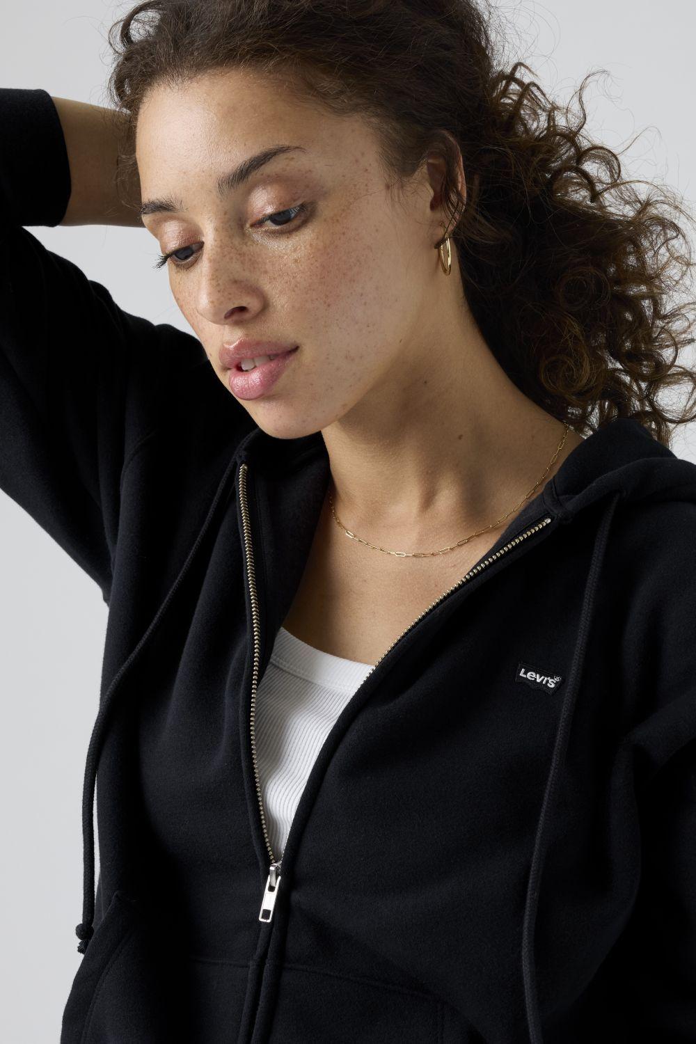 Polerón Mujer Everyday Zip Hoodie Negro Levis A5945-0003-3