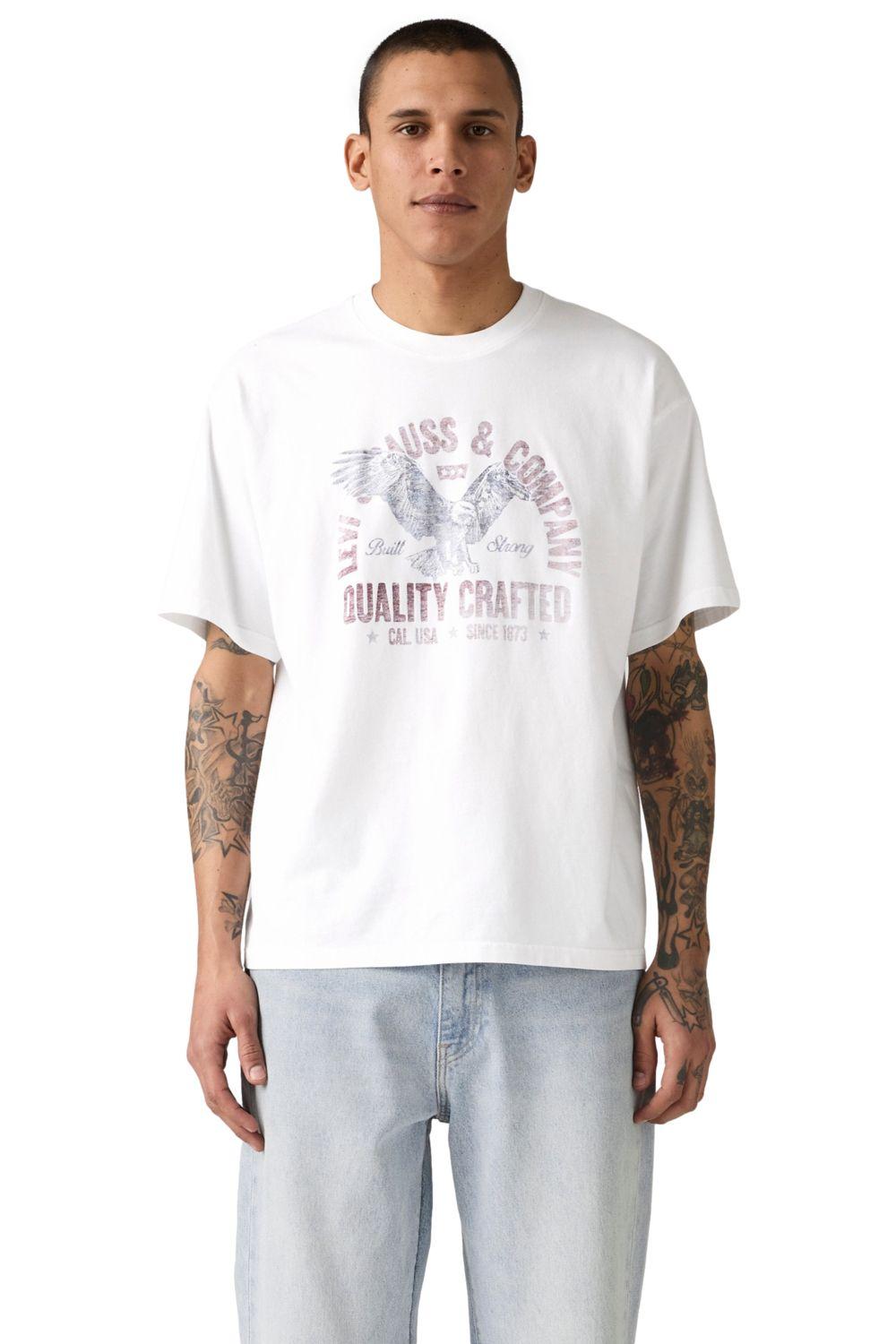 Polera Hombre Cropped Tee Blanco Levis 004H0-0000-0