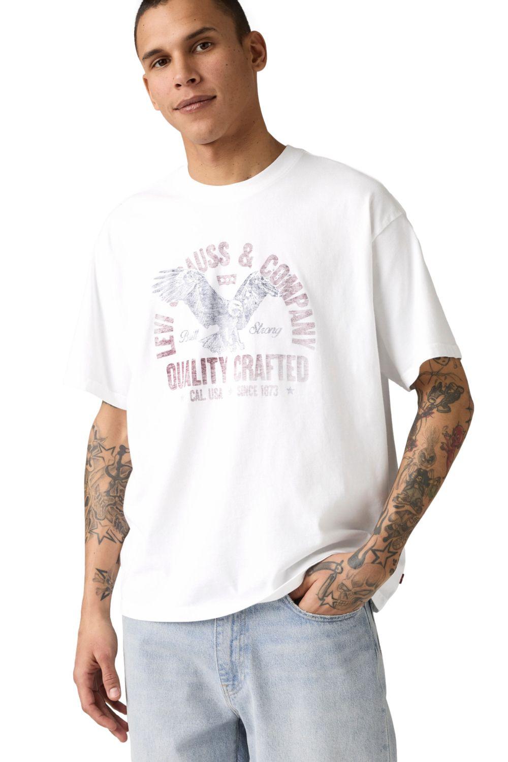 Polera Hombre Cropped Tee Blanco Levis 004H0-0000-3