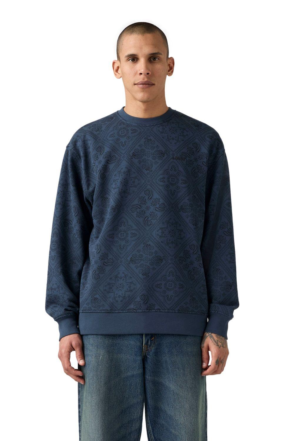 Polerón Hombre Sweats Crew Azul Levis A1572-0117-0