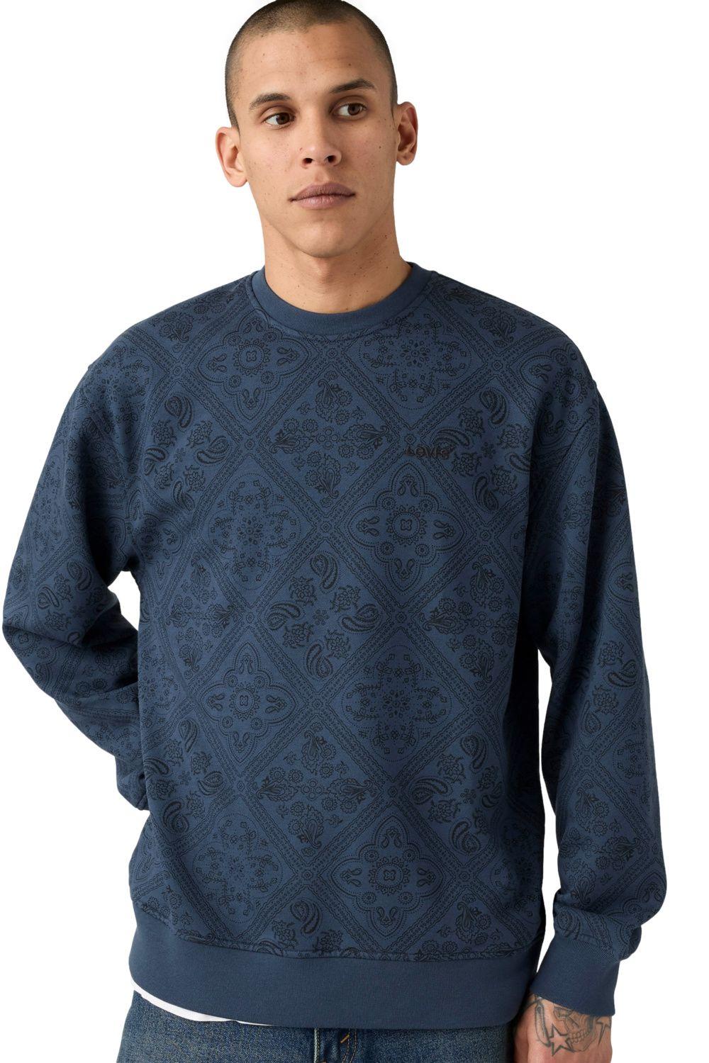 Polerón Hombre Sweats Crew Azul Levis A1572-0117-2