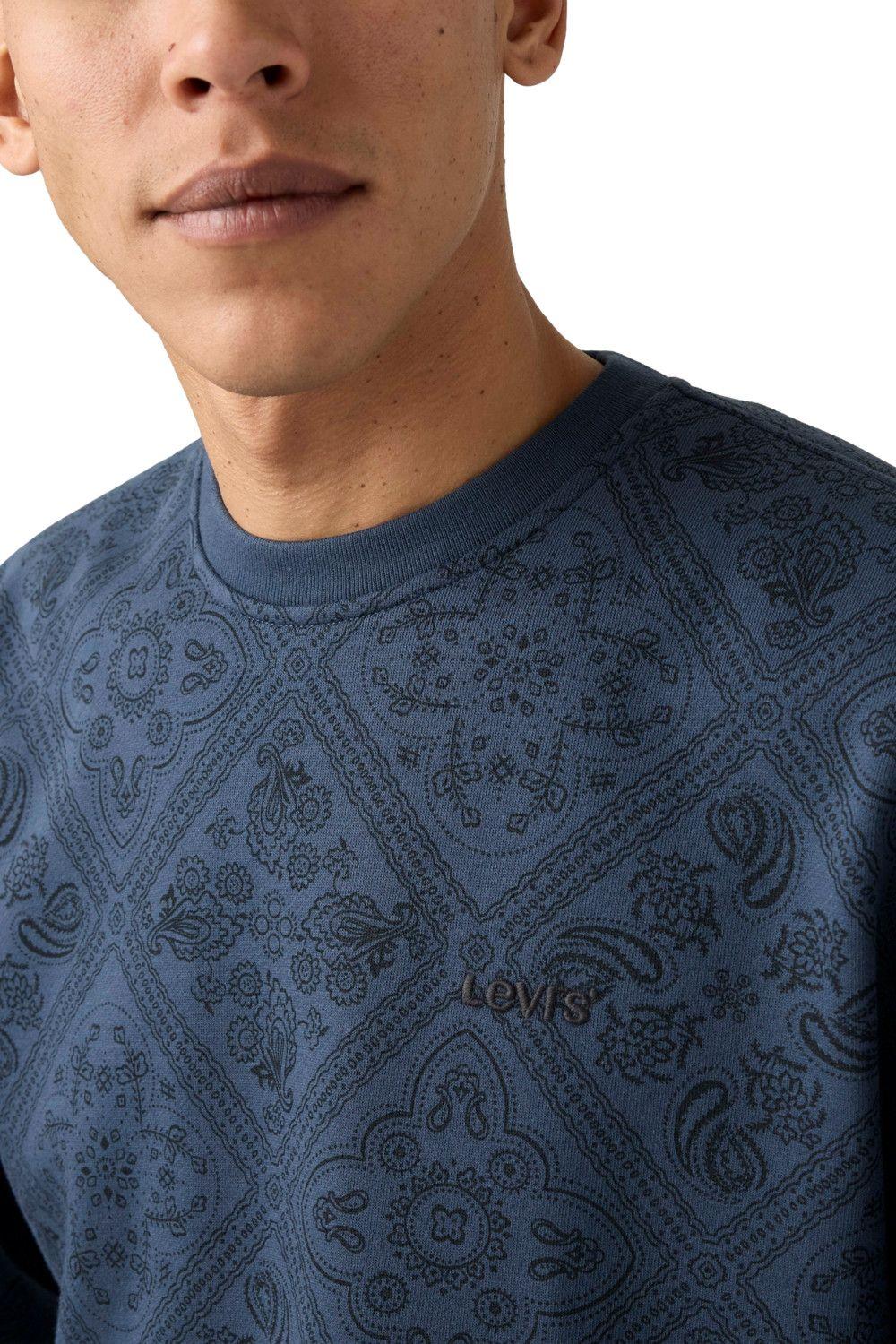 Polerón Hombre Sweats Crew Azul Levis A1572-0117-3