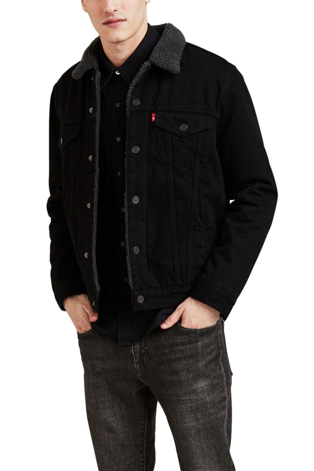 Chaqueta Hombre Regular Fit Sherpa Negro Levis 16365-0054-0