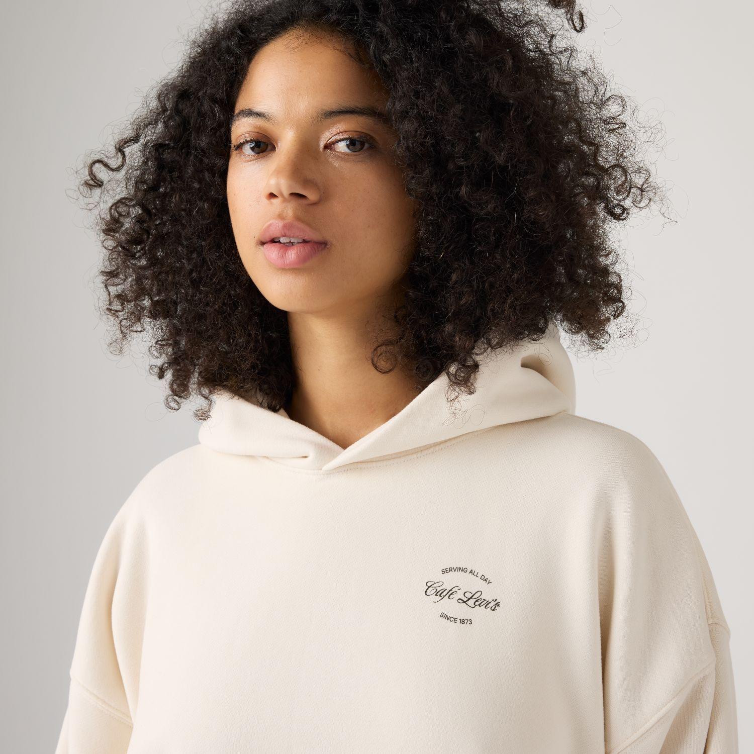 Polerón Mujer Vintage Boxy Hoodie Beige Levis 008A3-0001-3