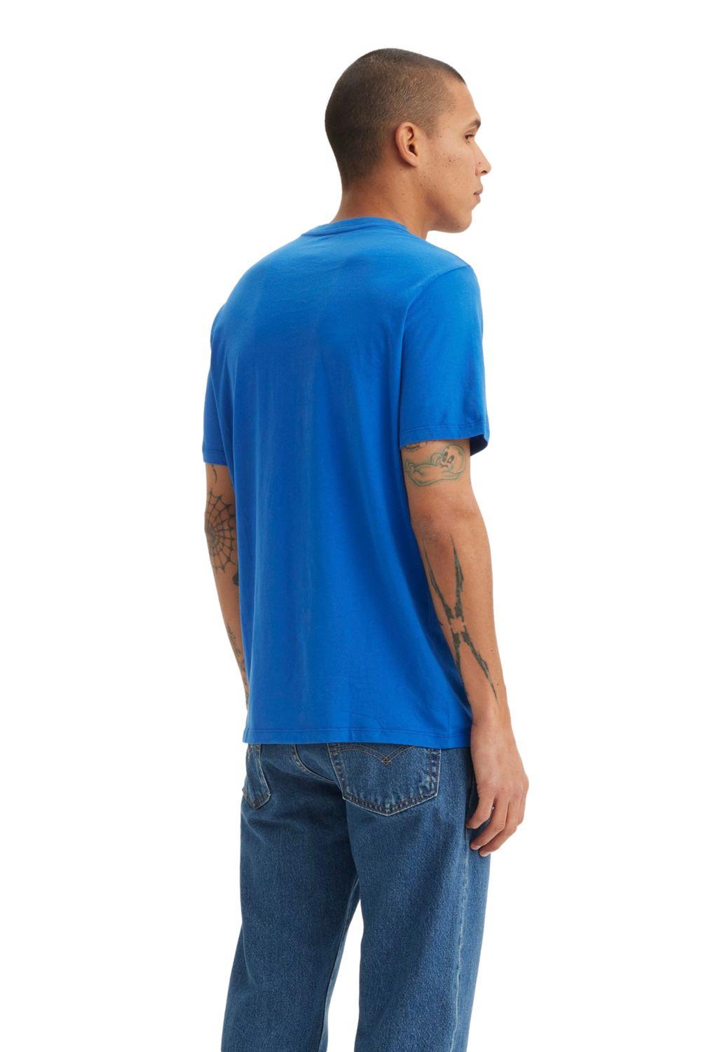 Polera Hombre Ss Classic Hm Tee Azul Levis 56809-0131-1