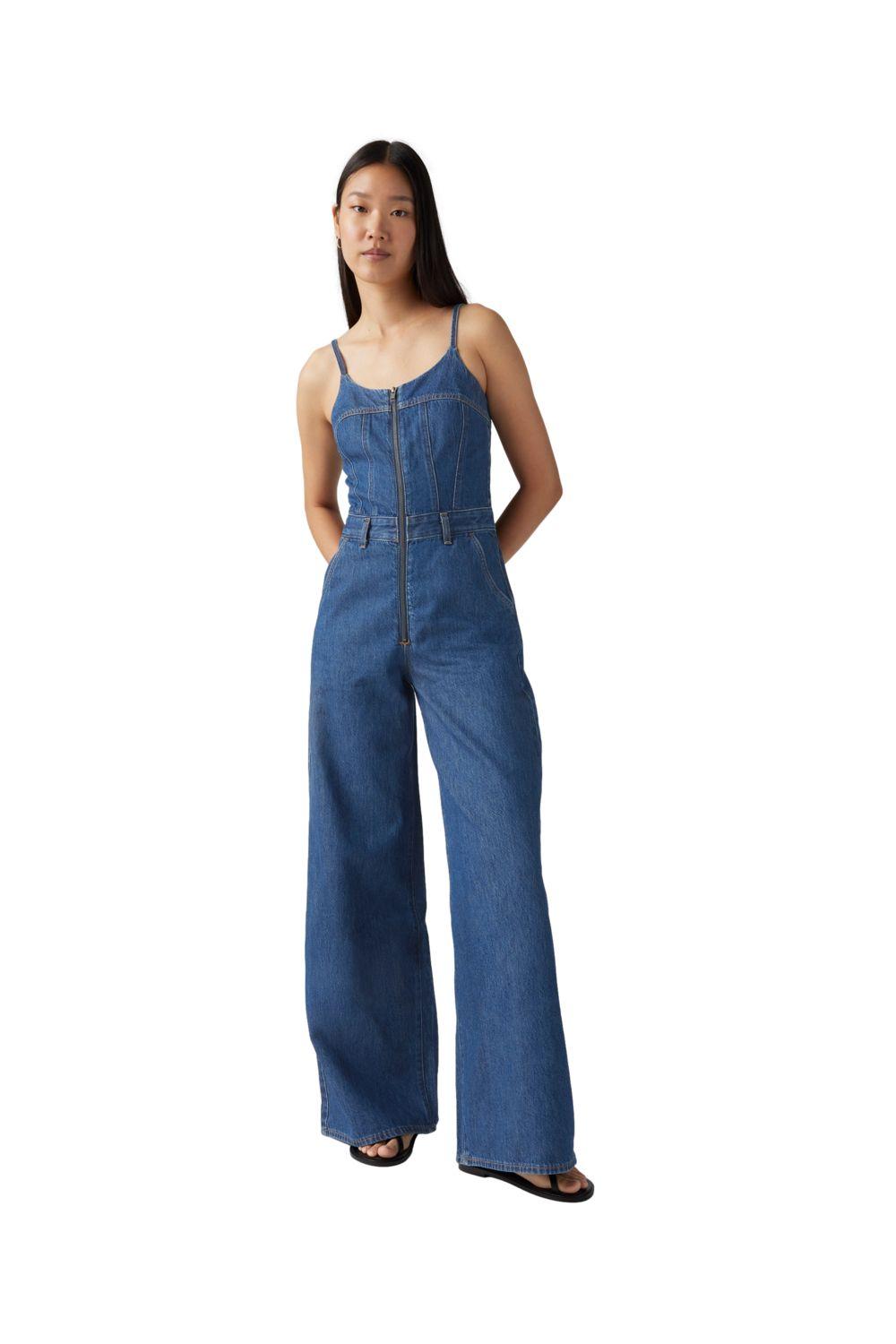 Enterito Mujer Bustier Jumpsuit Azul Levis 001WC-0003-0