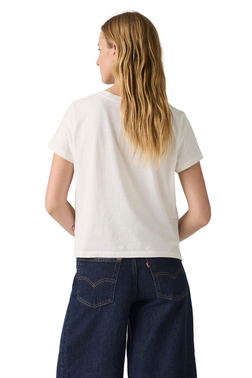Polera Mujer Graphic Boxy Tshirt Blanco Levis A8804-0049-1