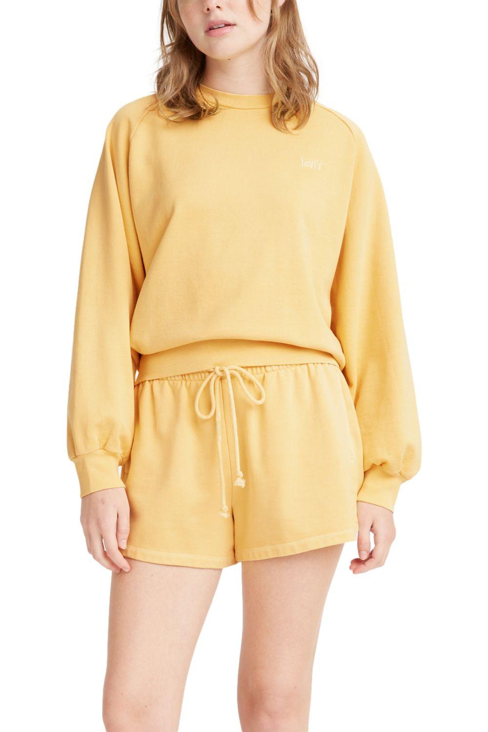 Polerón Mujer Liso con Logo Amarillo Levis A1898-0003-0