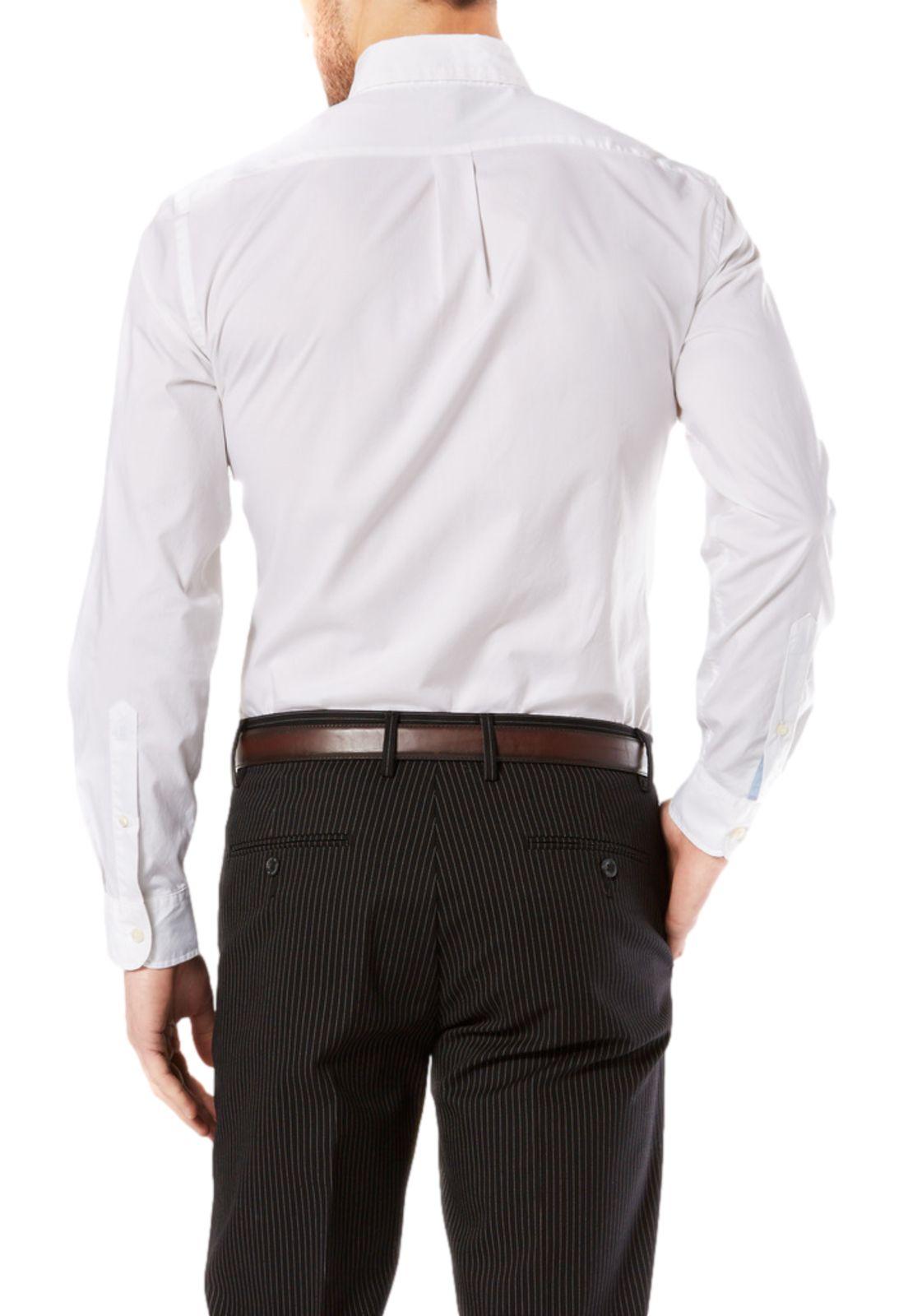 Camisa Hombre Refined Poplin Slim Fit Blanco 28836-0000-2