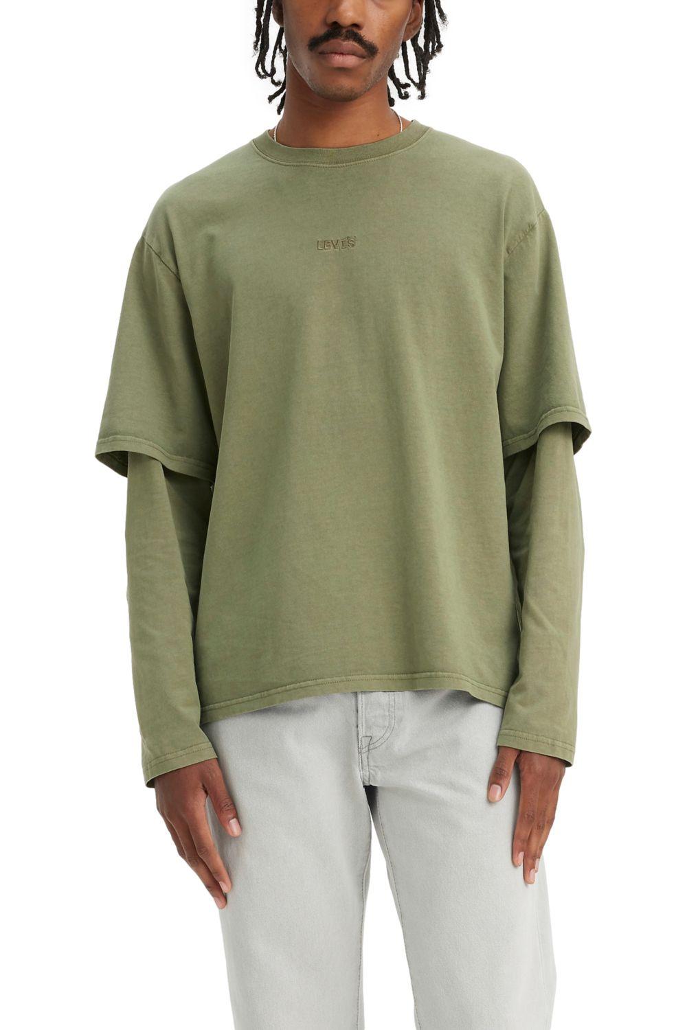 Polera Hombre Relaxed Fit Twofer Verde Levis A7588-0001-0
