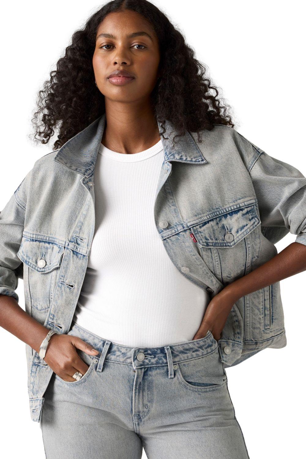 Chaqueta Mujer 90s Trucker Celeste Levis A1743-0147-3