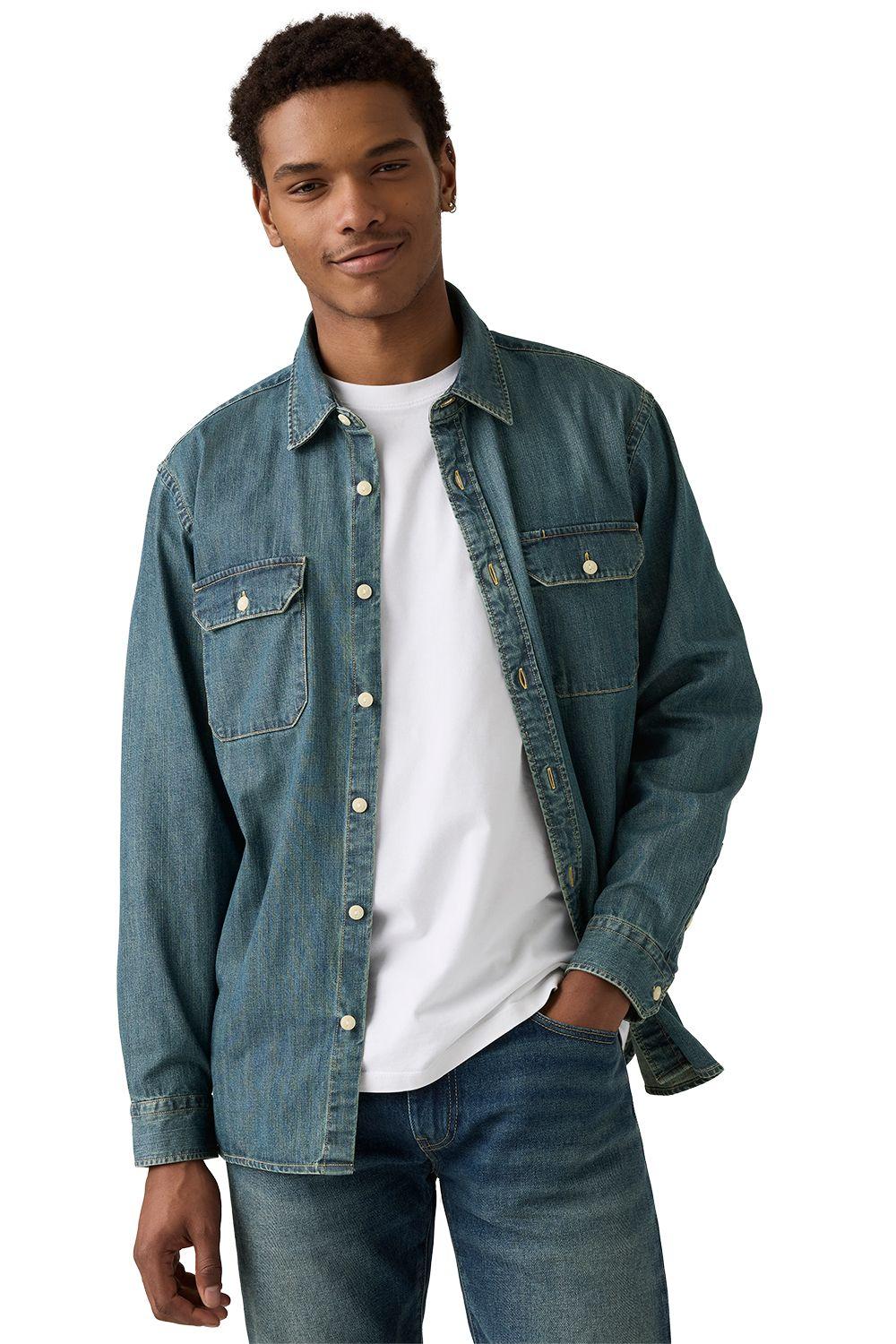 Camisa Hombre Jackson Worker Azul Levis 19573-0269-2