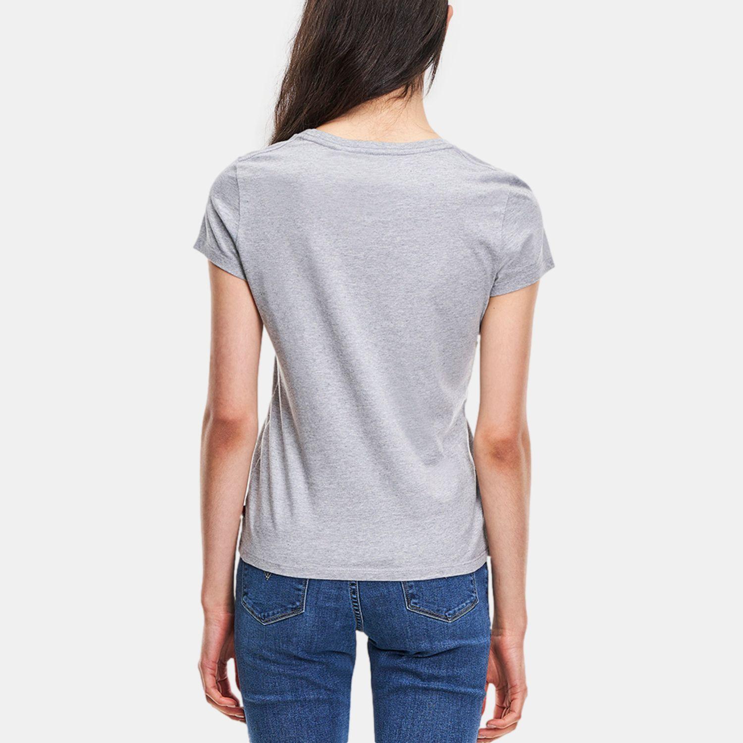 Polera Mujer Logo Lisa Gris Levis 32223-0756-3