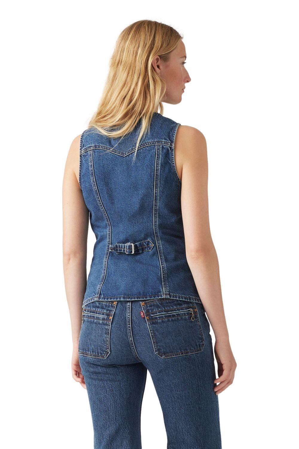 Chaqueta Mujer Vest Azul Levis 000OH-0000-1