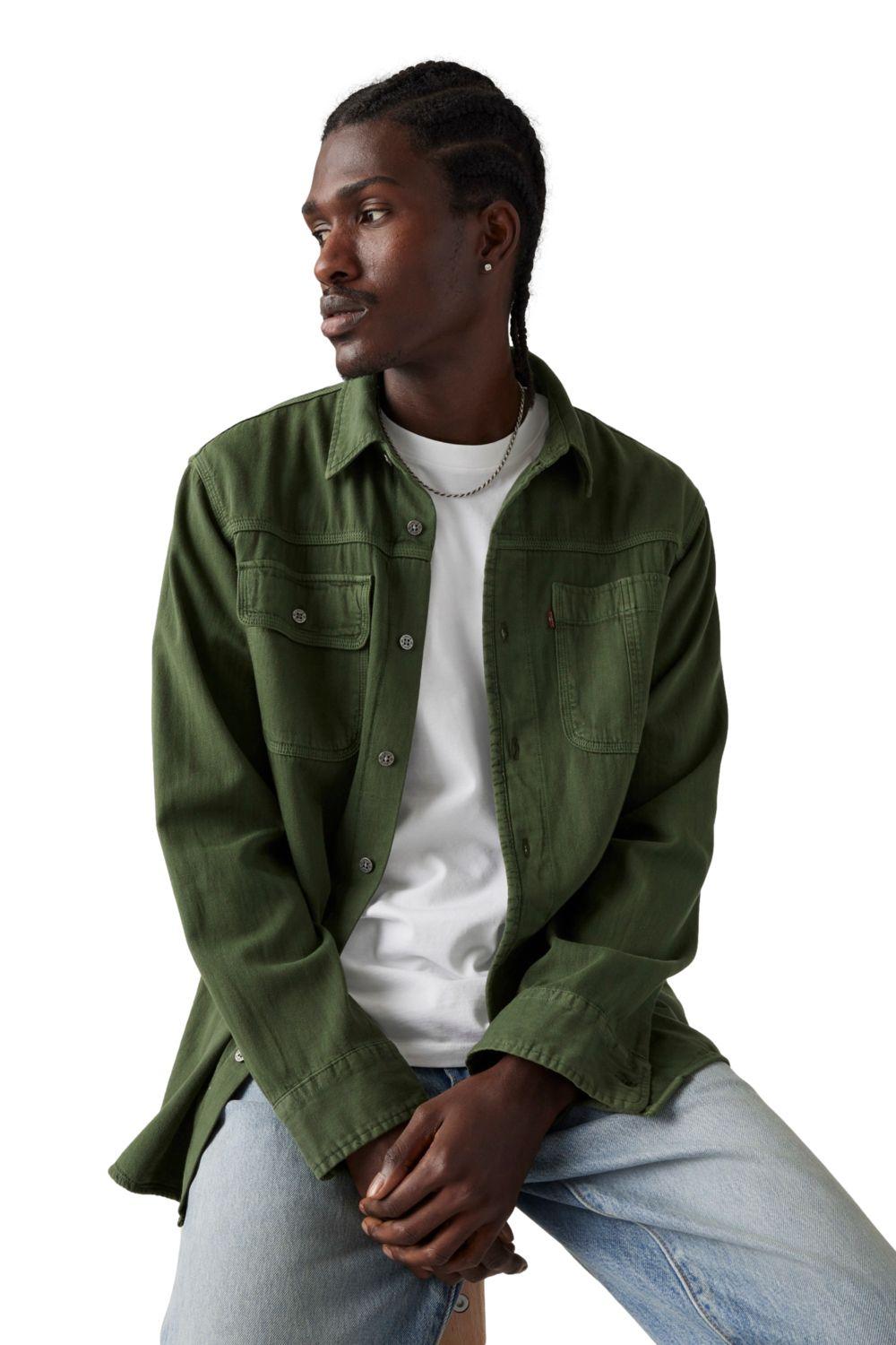 Camisa Hombre Ls Auburn Worker Verde Levis A7224-0013-2