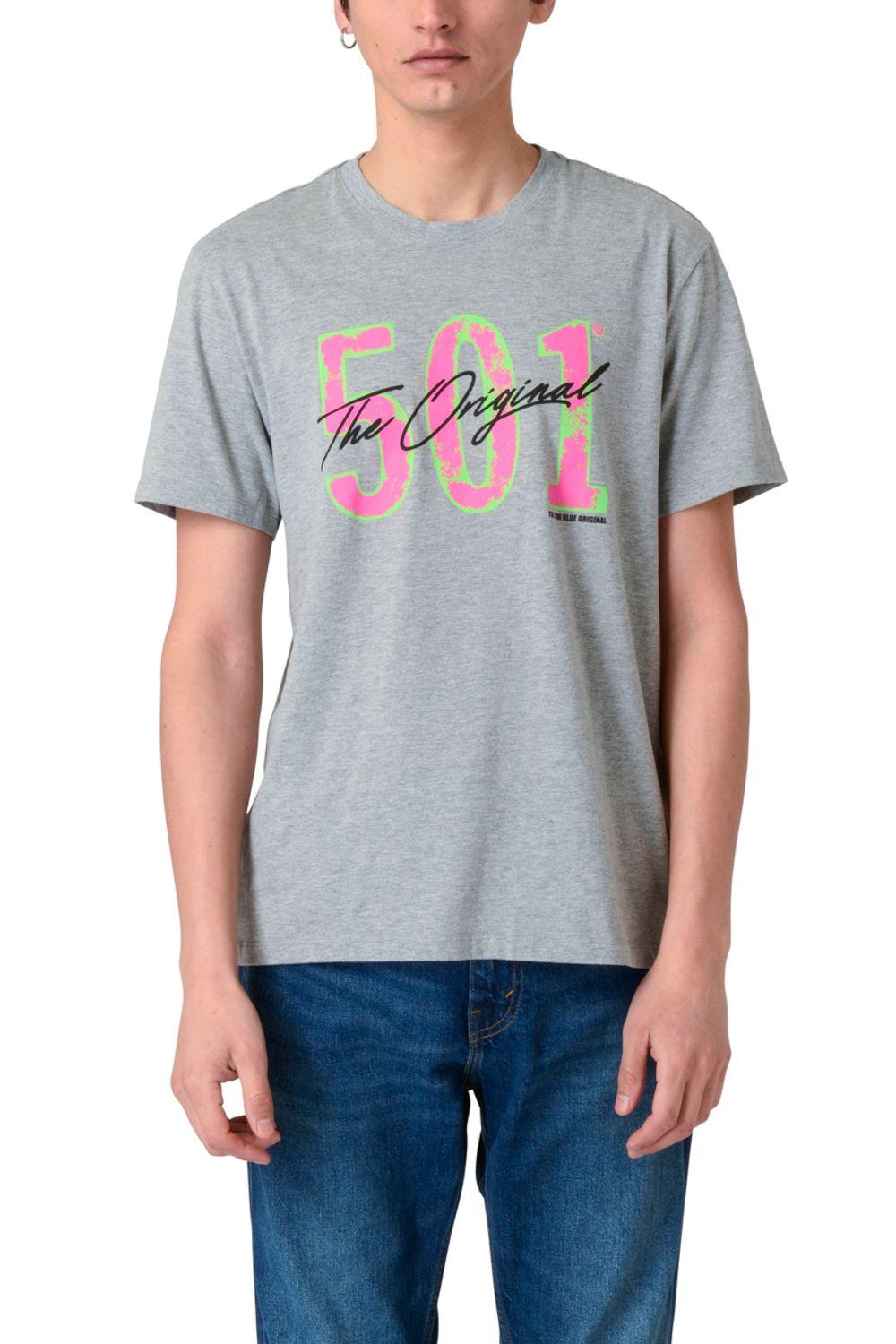 Polera Hombre Regular Fit Gráfica Gris Levis 22020-5000-0