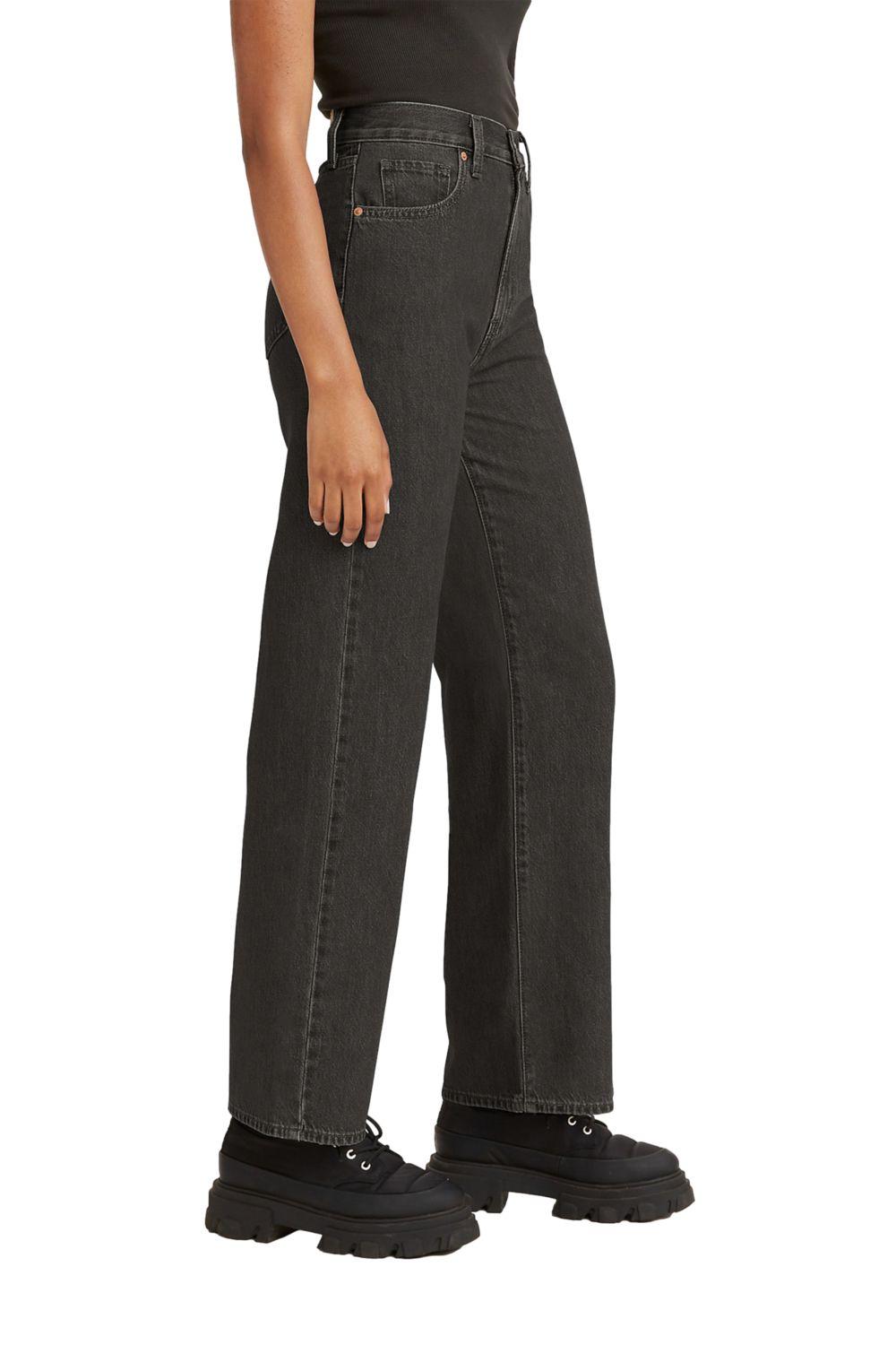 Jeans Mujer High Waisted Straight Negro Levis A0092-0013-1