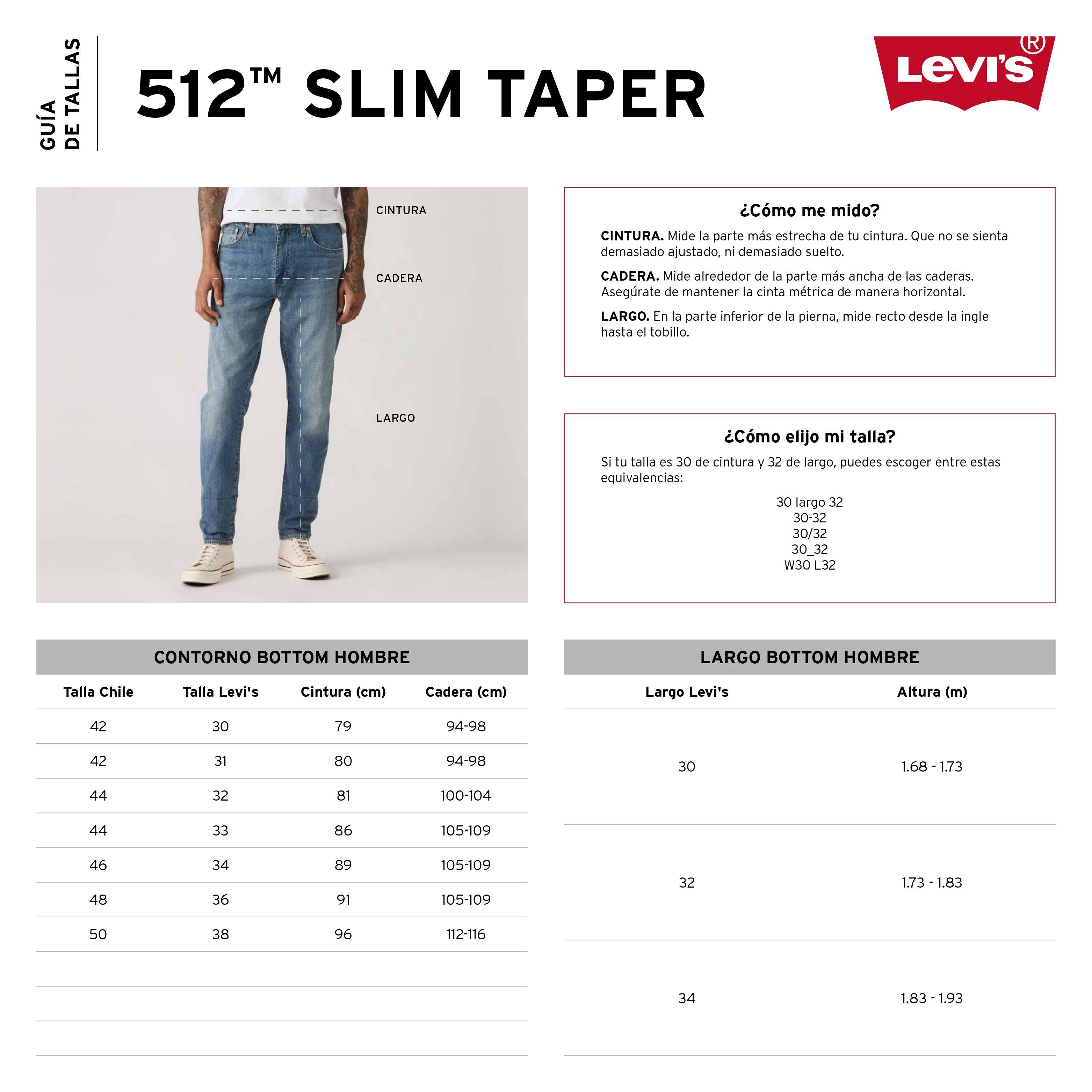 Jeans Hombre 512 Slim Taper Azul Levis 28833-1569-5