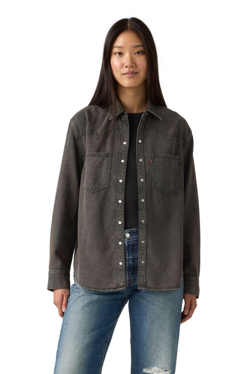 Blusa Mujer Teodora Western Shirt Negro Levis A7244-0079-0