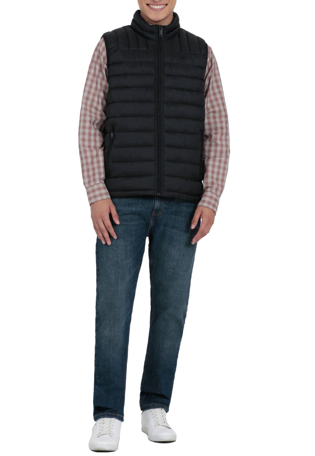 Parka Hombre sin Mangas Packable Vest Negro 87872-0005-3