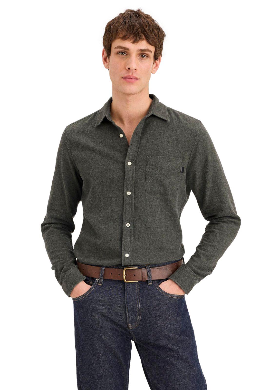 Camisa Hombre Original LS Slim Fit Verde A1114-0174-0