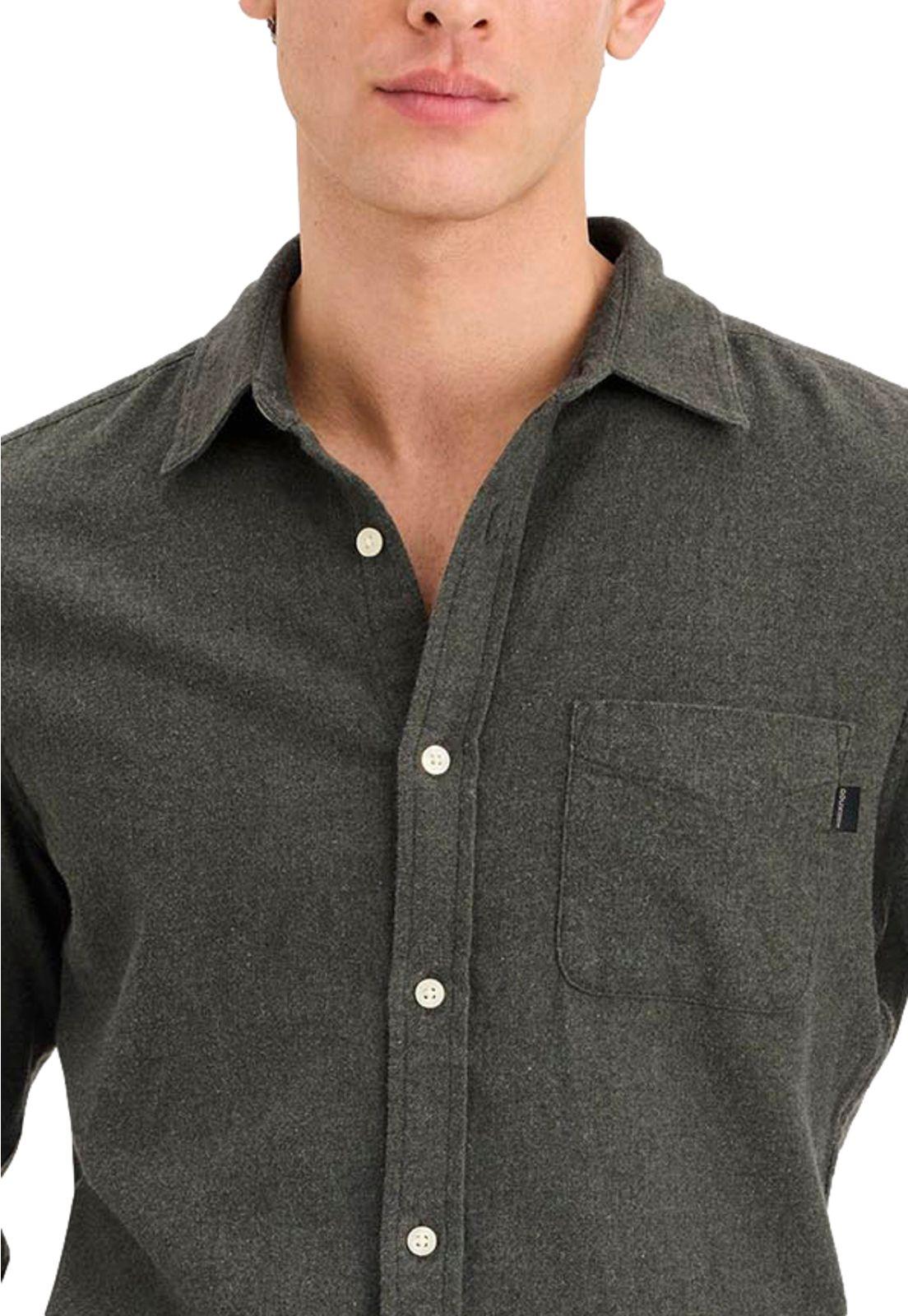 Camisa Hombre Original LS Slim Fit Verde A1114-0174-1