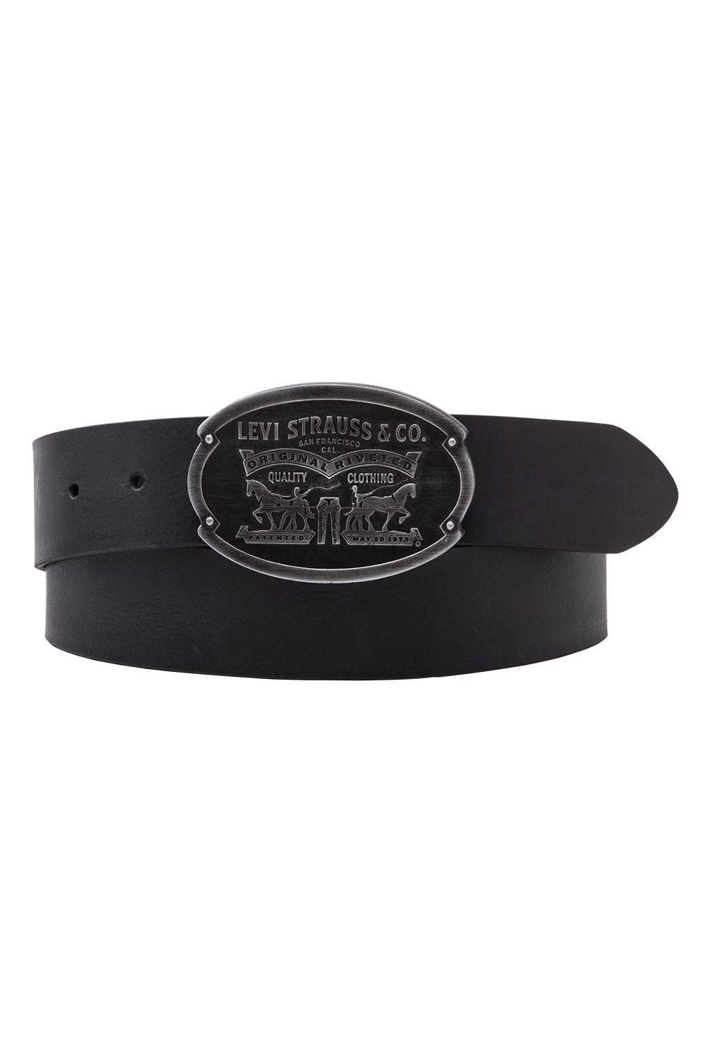 Cinturón Hombre Plaque Belt Regular Negro Levis 38017-0046-0