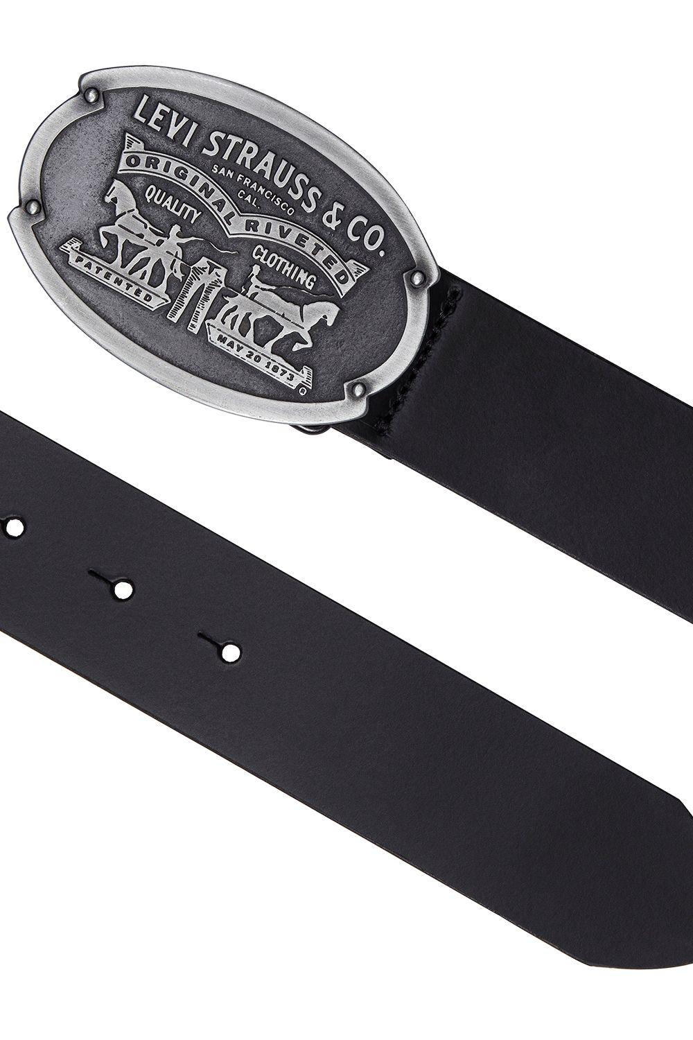 Cinturón Hombre Plaque Belt Regular Negro Levis 38017-0046-1