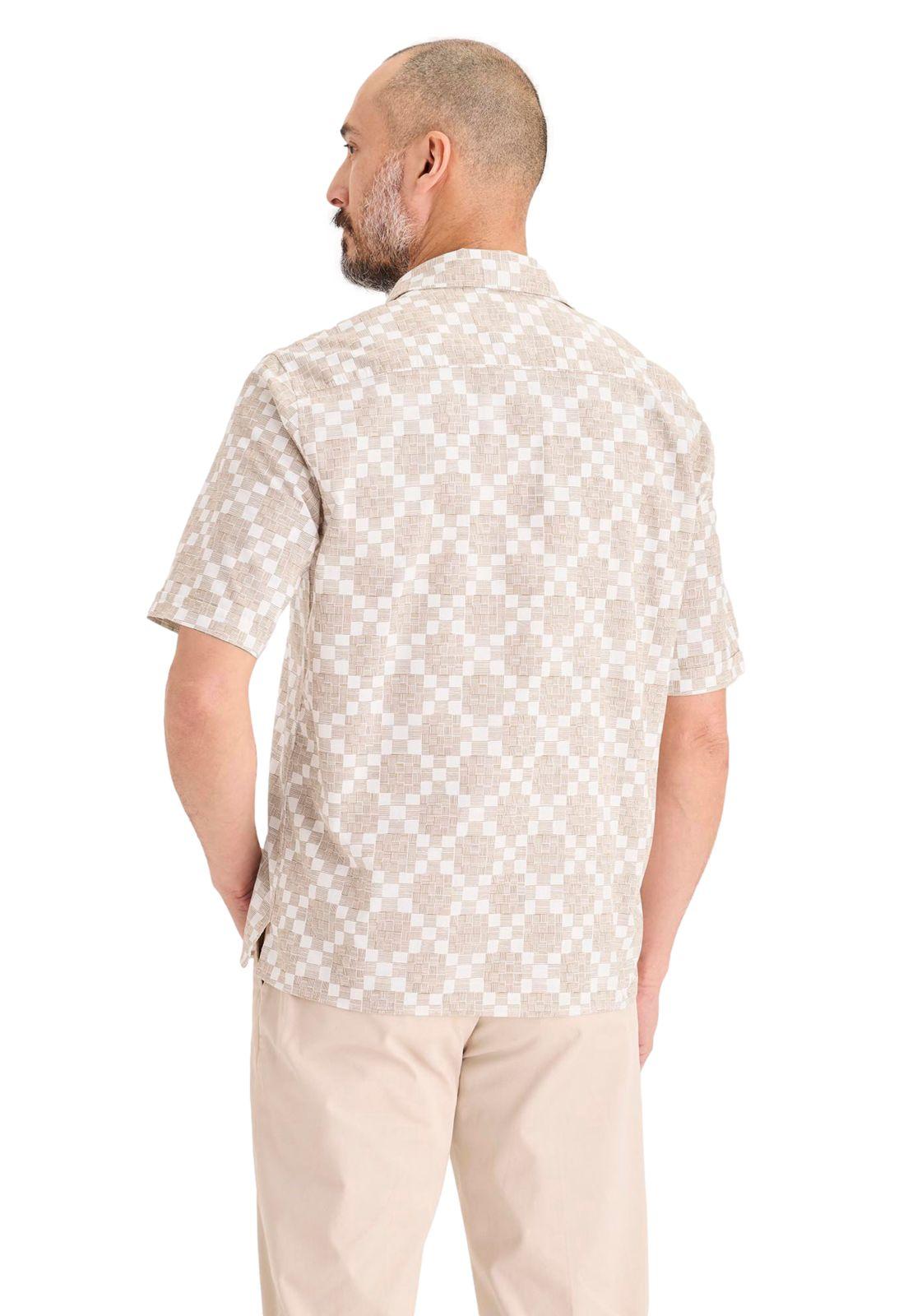 Camisa Hombre Camp SS Regular Fit Beige A1732-0057-2