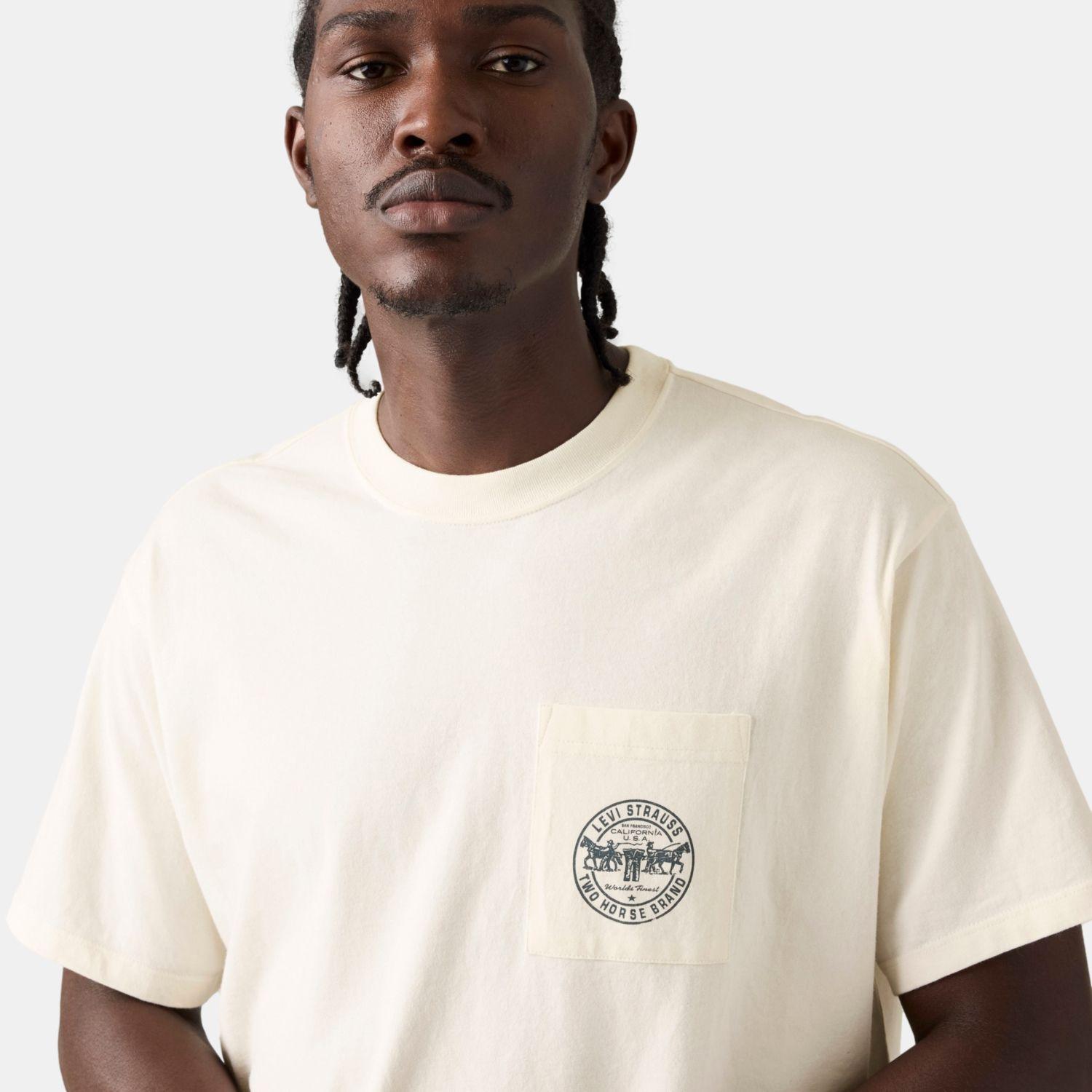 Polera Hombre Graphic Vintage Fit Pocket Tee Beige Levis 005HV-0002-3