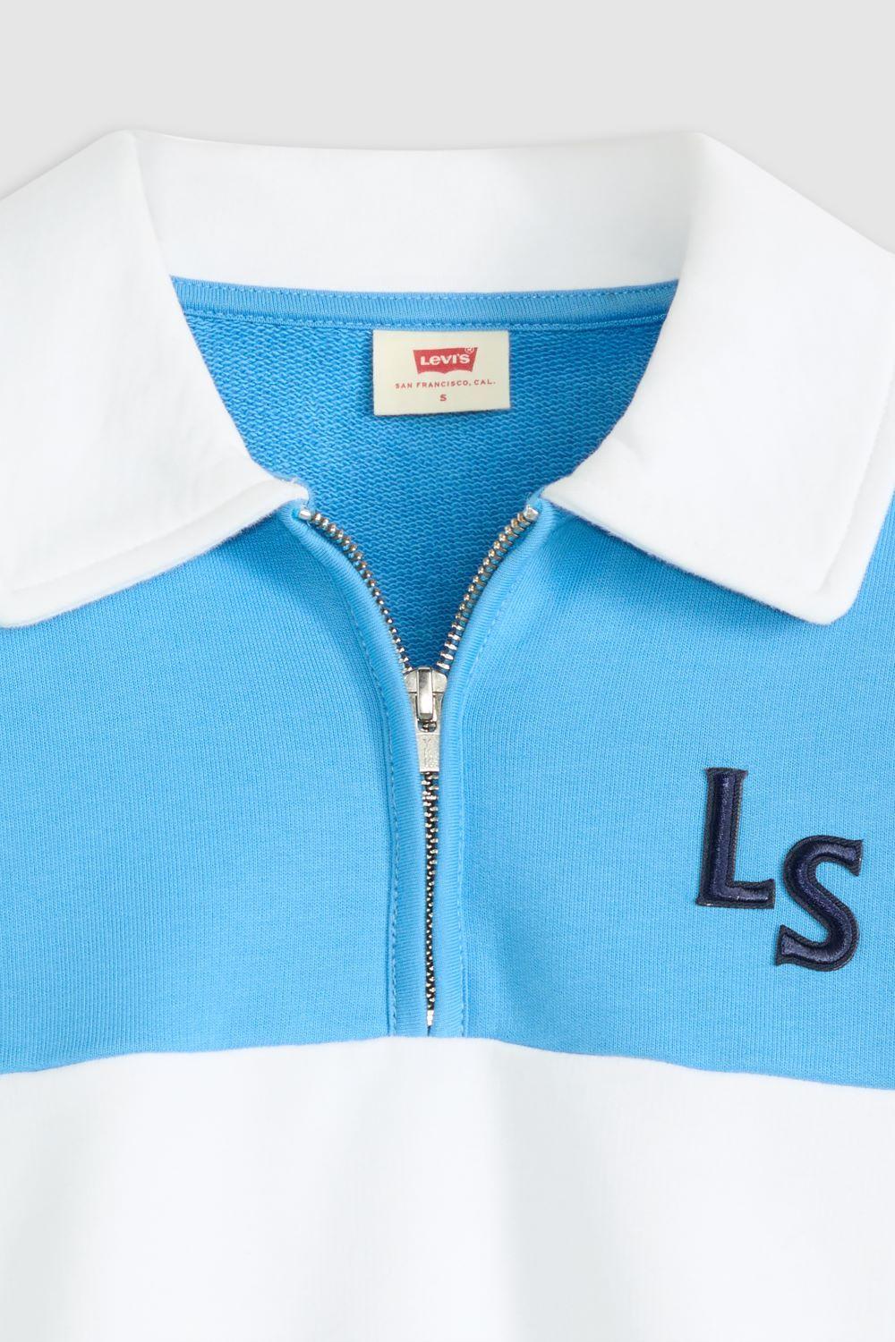 Polerón Mujer Banks 1/4 Zip Azul Levis 003QM-0003-4