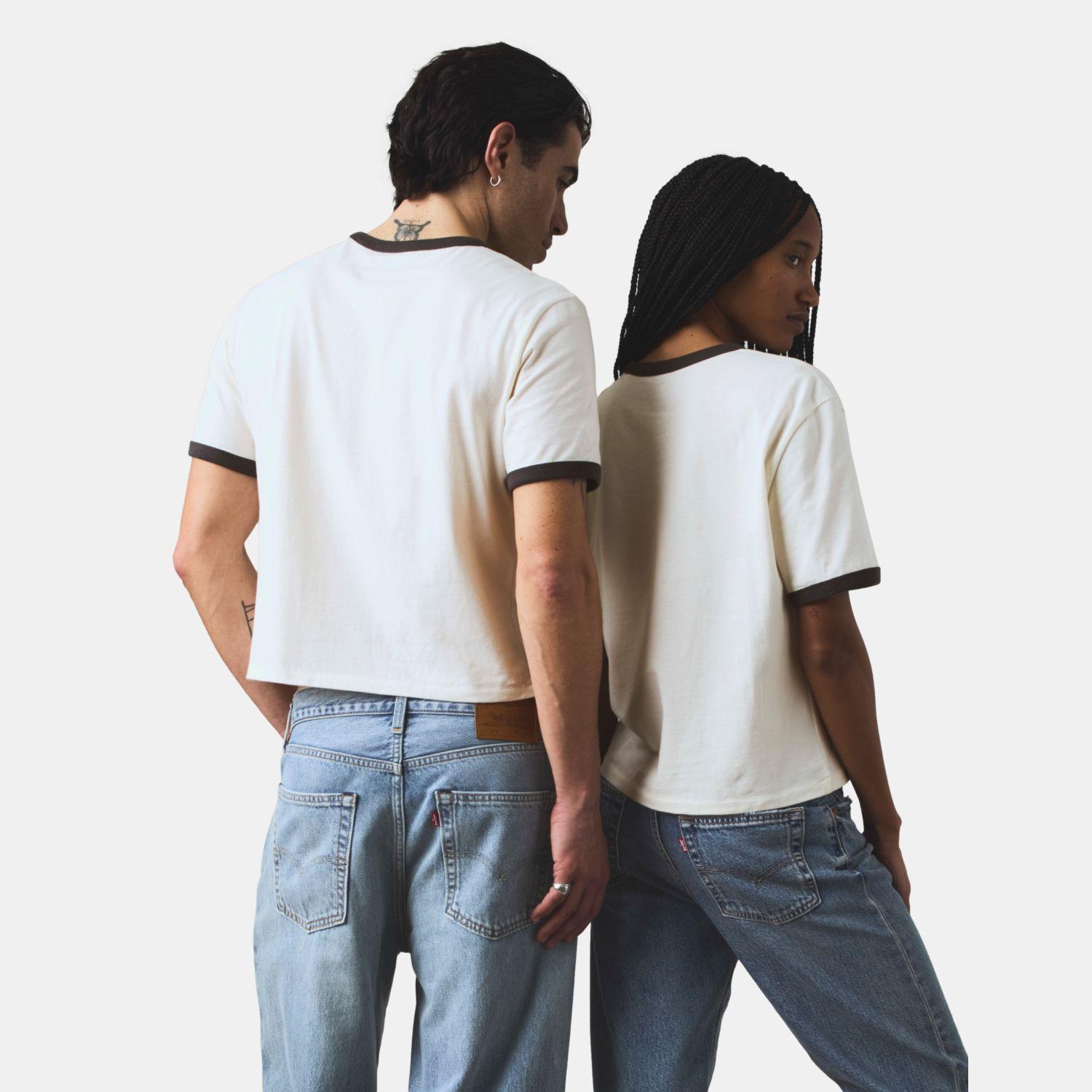 Polera Mujer Pride Shrunken Ringer Tee Beige Levis 0065Q-0000-1