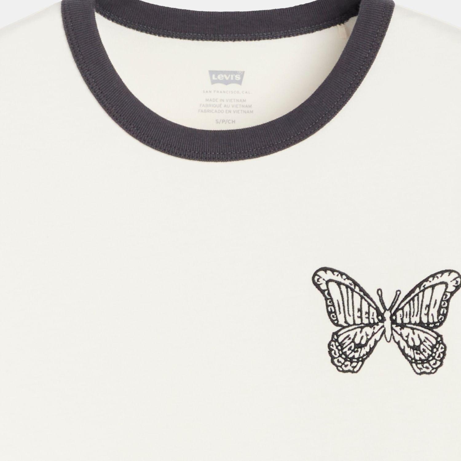 Polera Mujer Pride Shrunken Ringer Tee Beige Levis 0065Q-0000-2