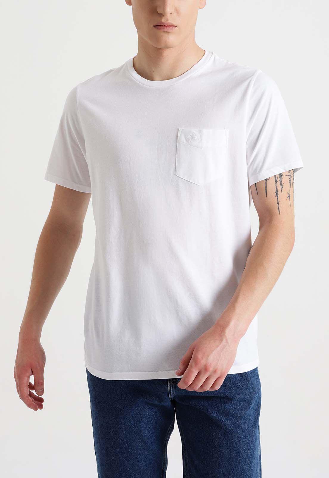 Polera Pocket Tee Slim Fit Blanca-0