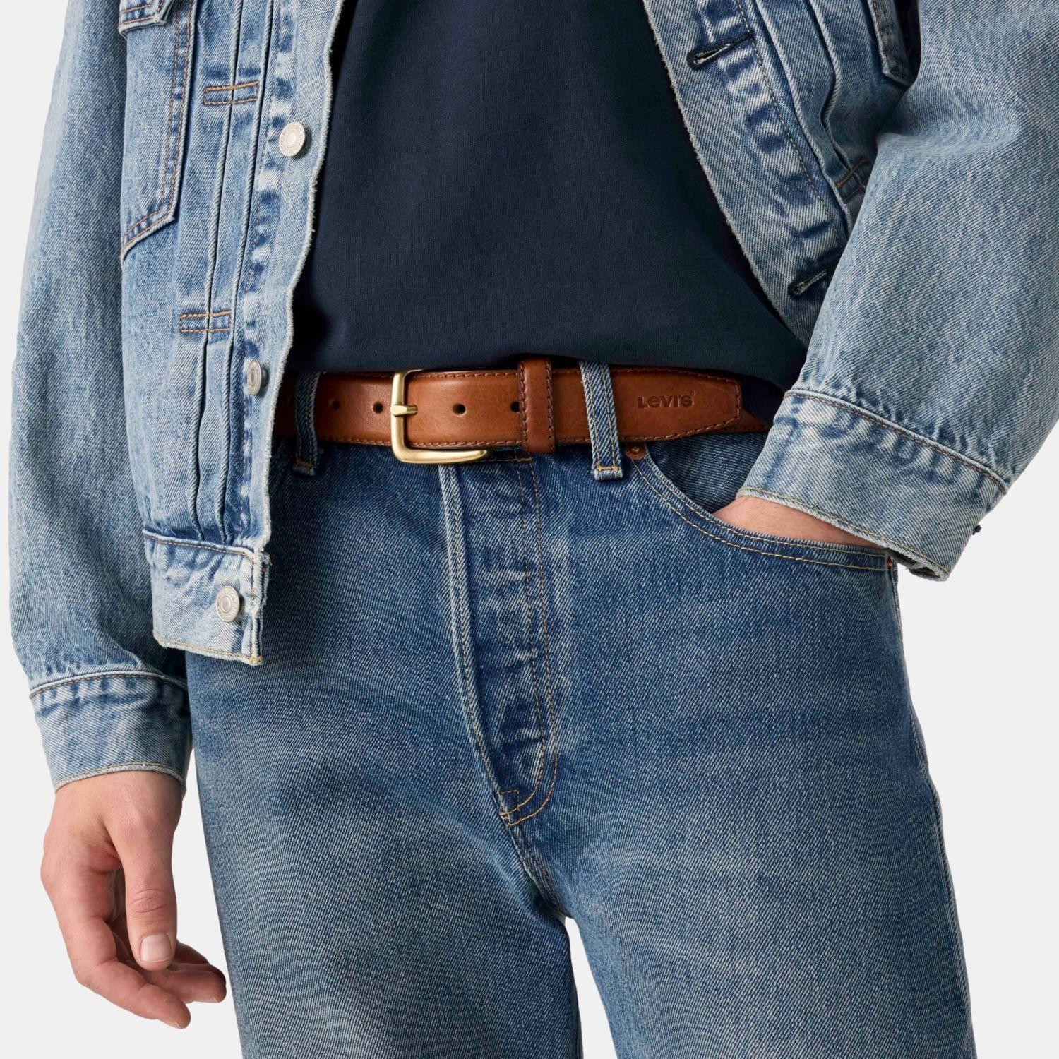 Cinturón Hombre Finn Feather Edge Belt Café Levis 007YU-0000-0