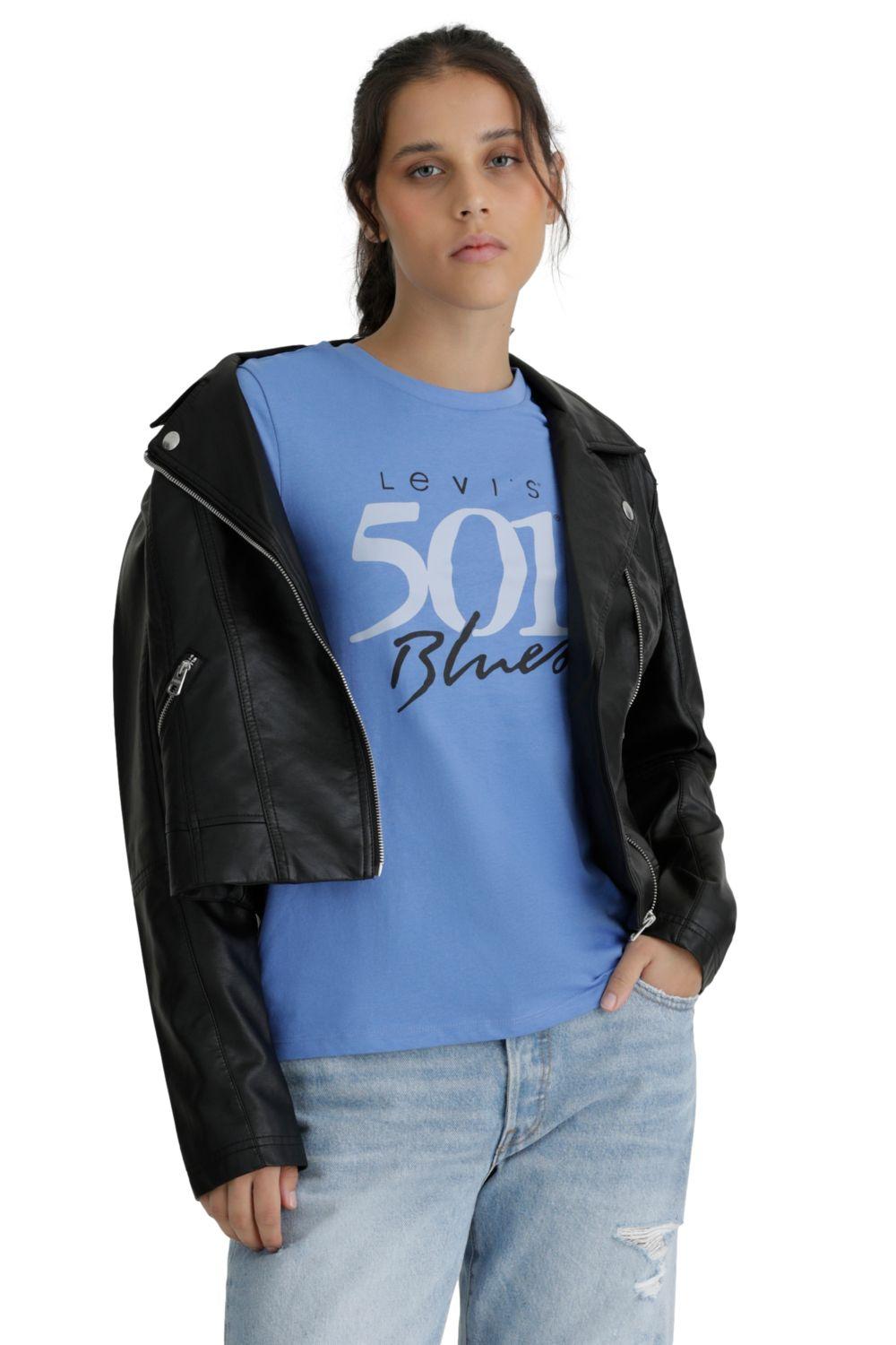 Polera Mujer Regular Fit Azul Levis 17369-2959-4