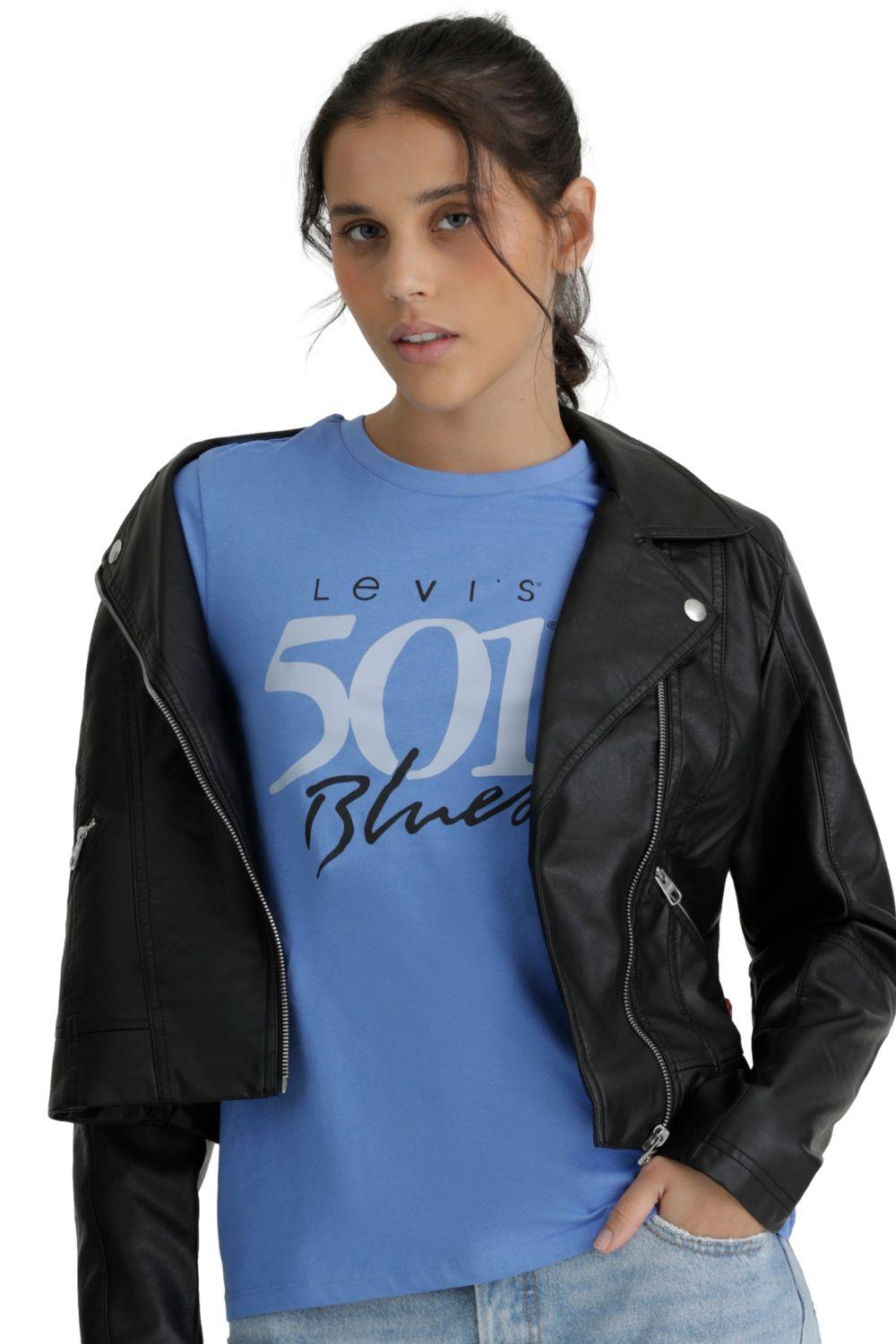 Polera Mujer Regular Fit Azul Levis 17369-2959-5